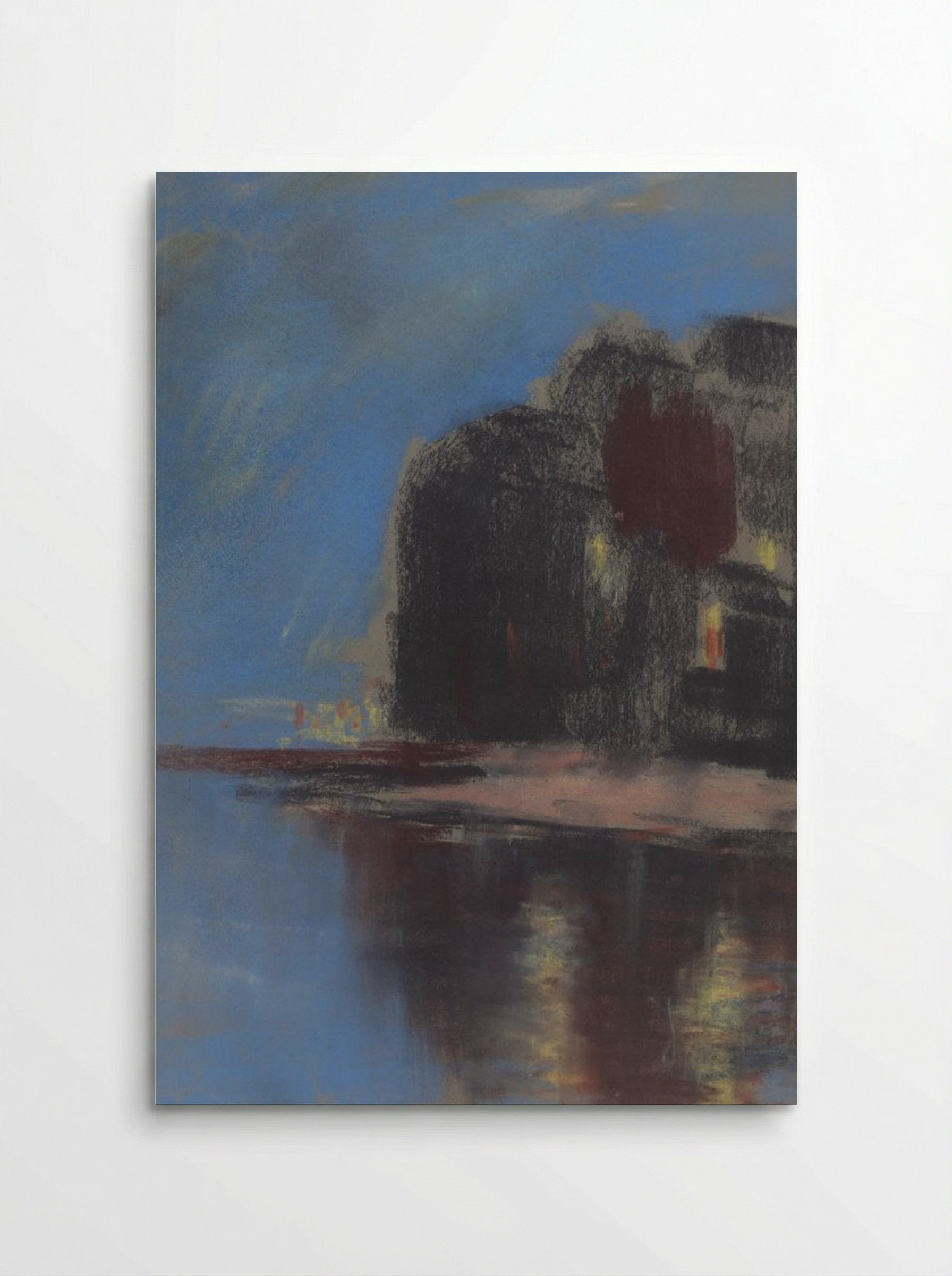 Blue Lake Under Black Rock - Zolo Palugyay - Poster