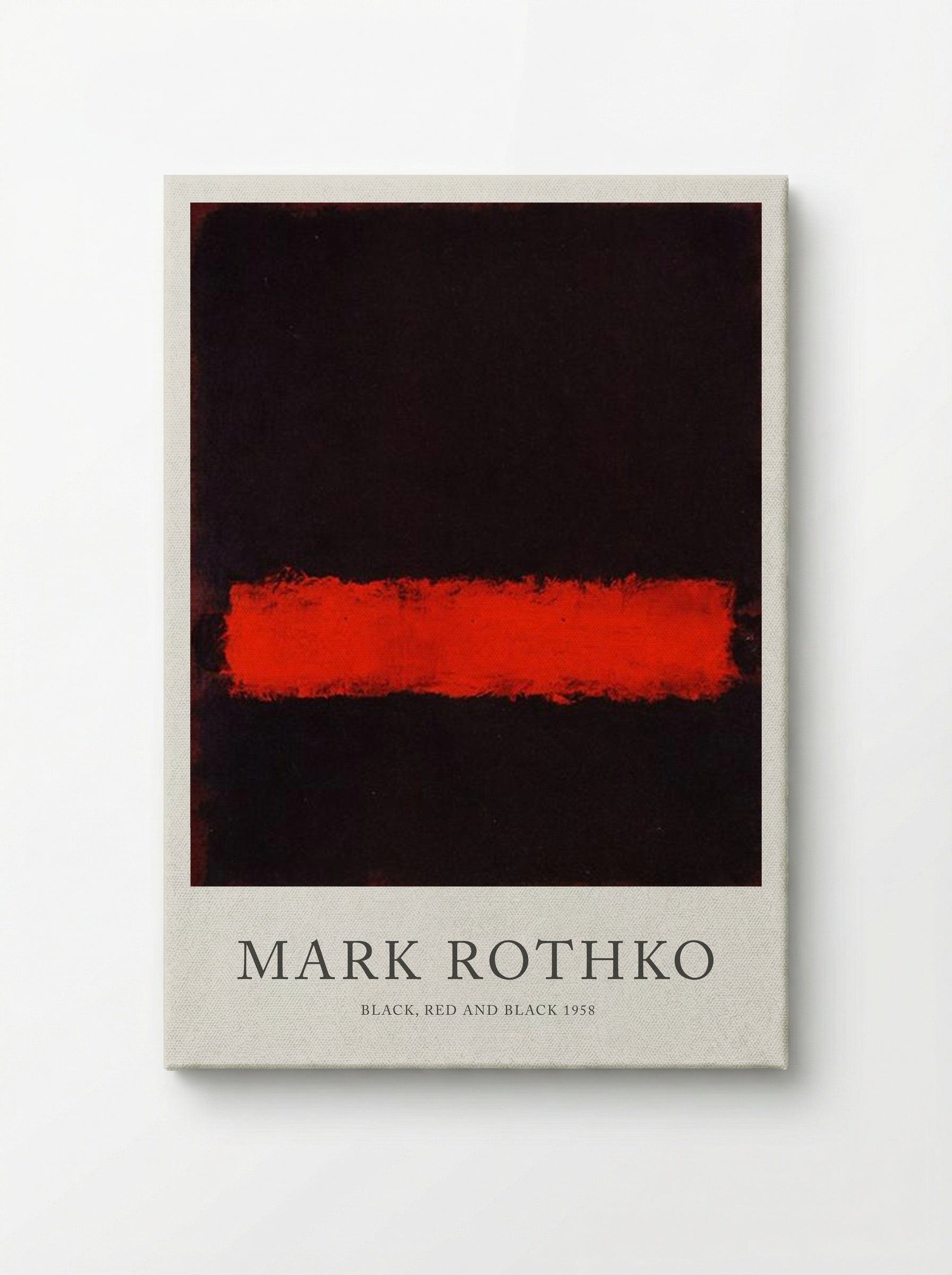 Black, Red and Black - Mark Rothko - Canvas