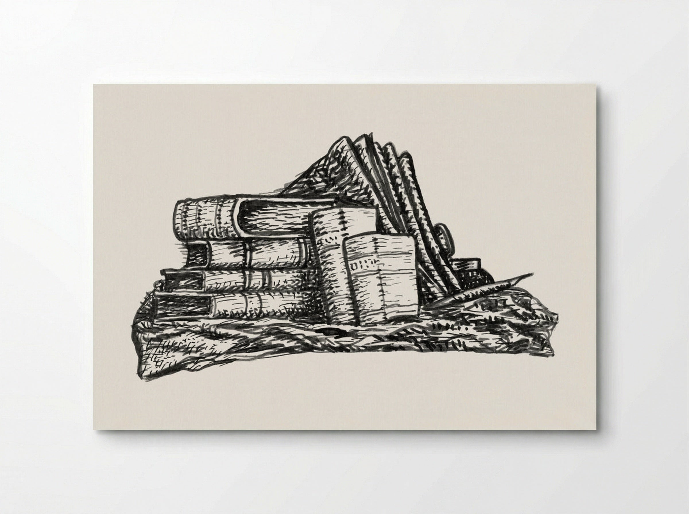 Stack of Books and Stationery - Leo Gestel - Poster