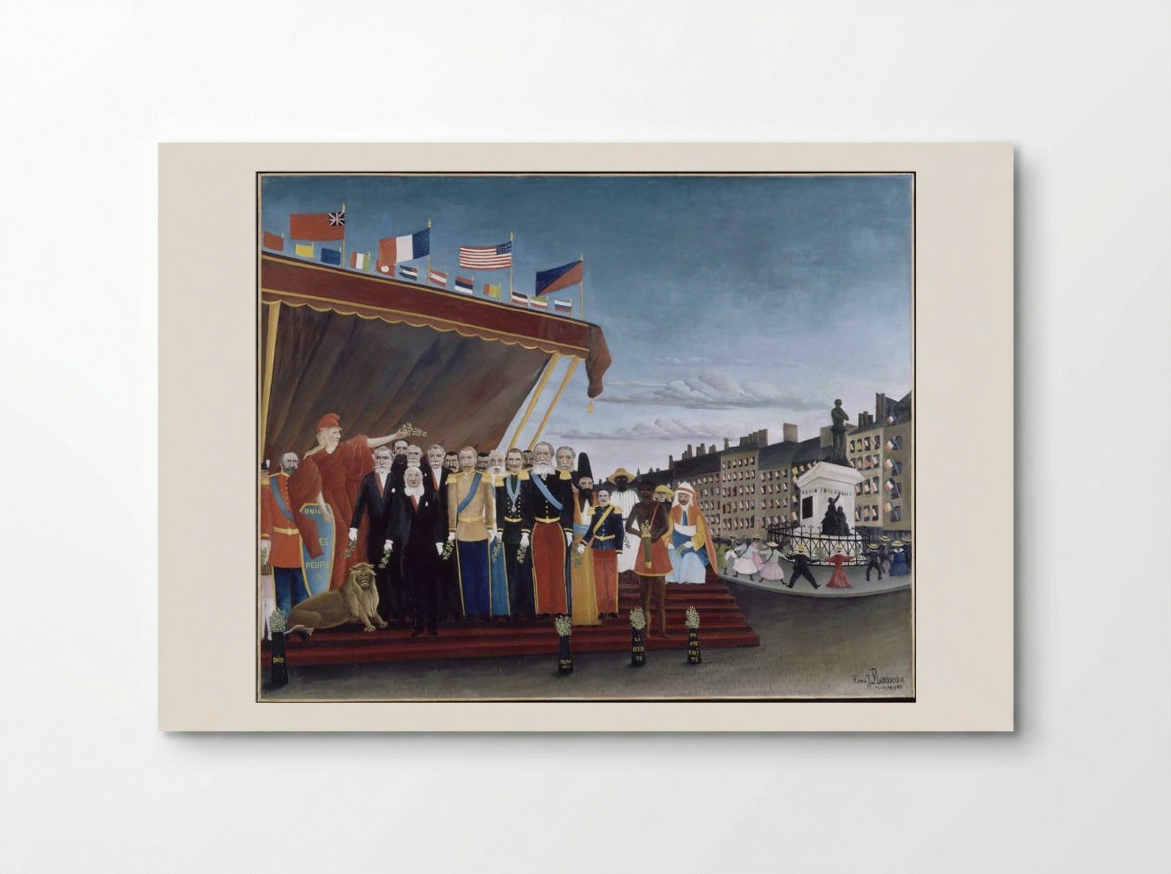 The Representatives of Foreign Powers Coming to Salute the Republic as a Sign of Peace - Henri Rousseau - Poster
