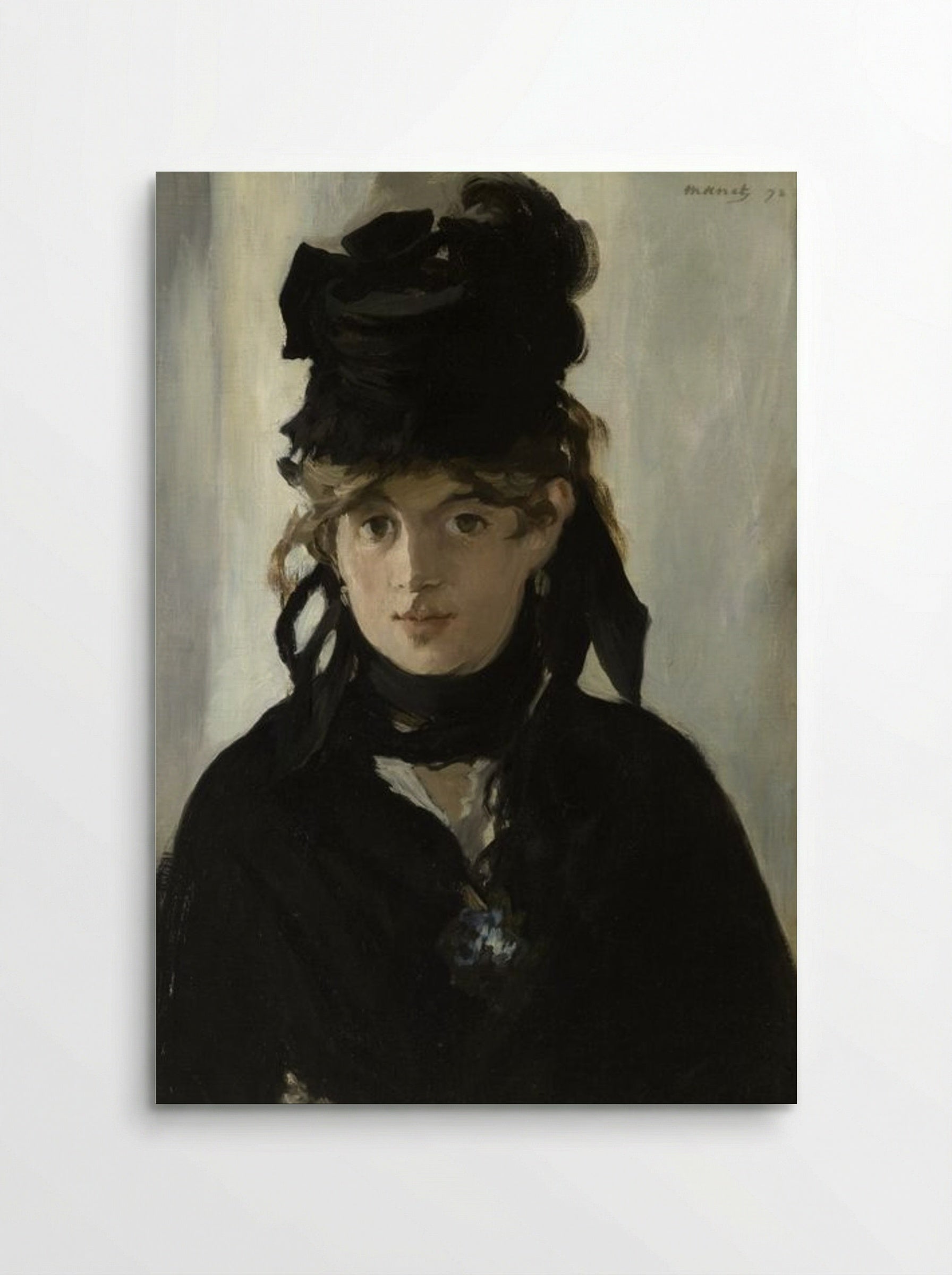 Berthe Morisot With a Bouquet of Violets - Édouard Manet - Poster