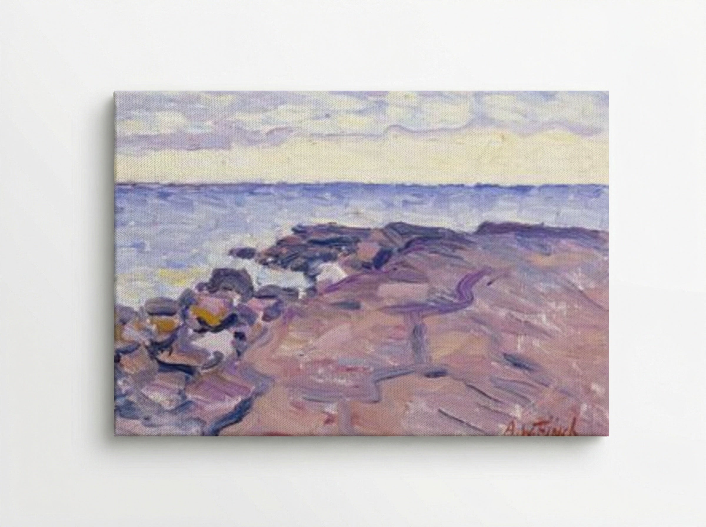 Rantakallioita (Rocky Shore) - Alfred William Finch - Canvas