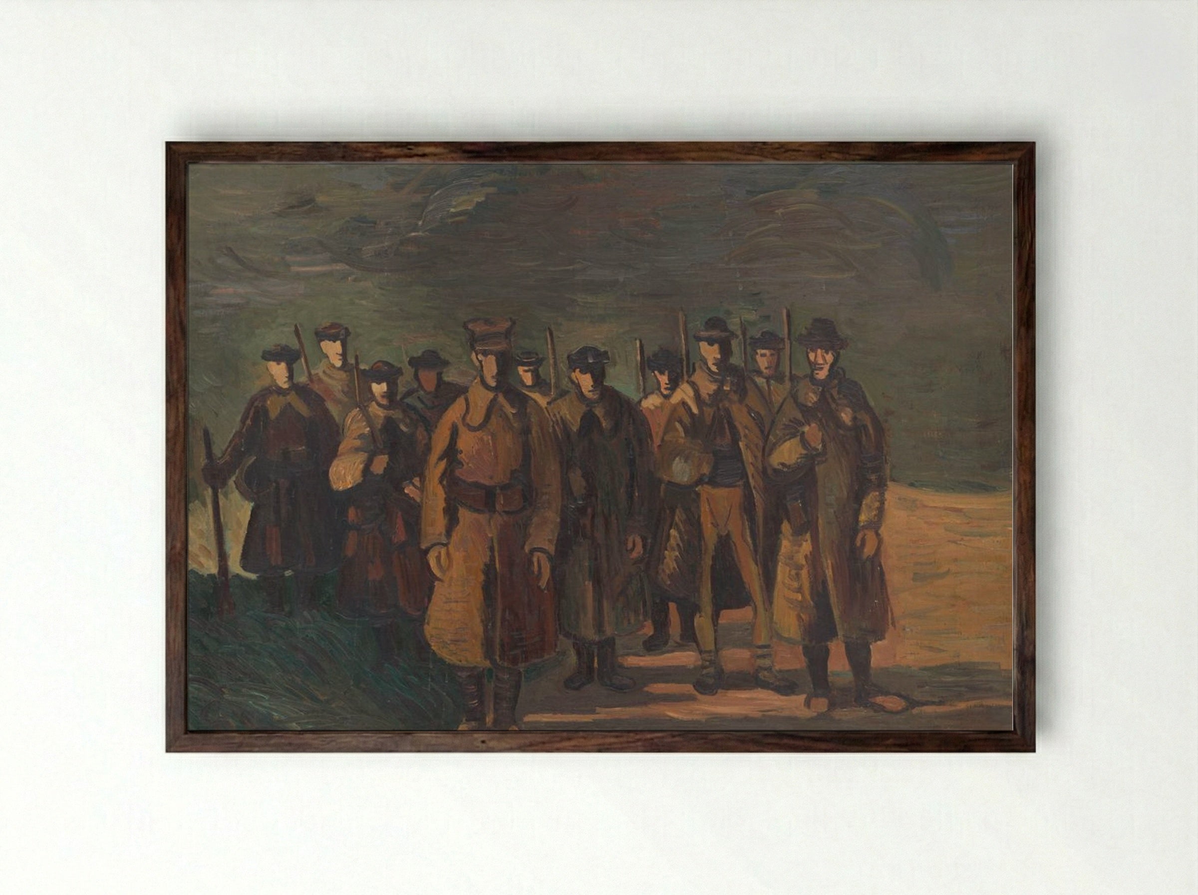 The Watch - Cyprián Majerník - Framed Print Dark Wood