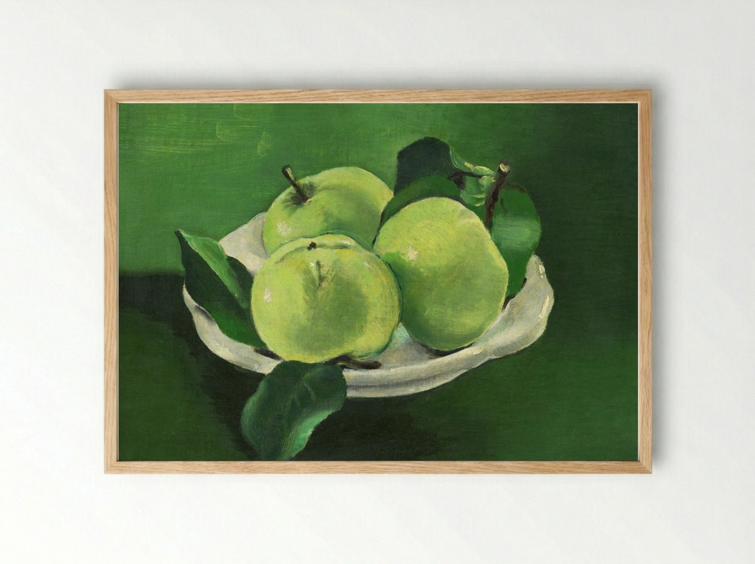 Still Life with Apples - Mikuláš Galanda - Framed Print Wood