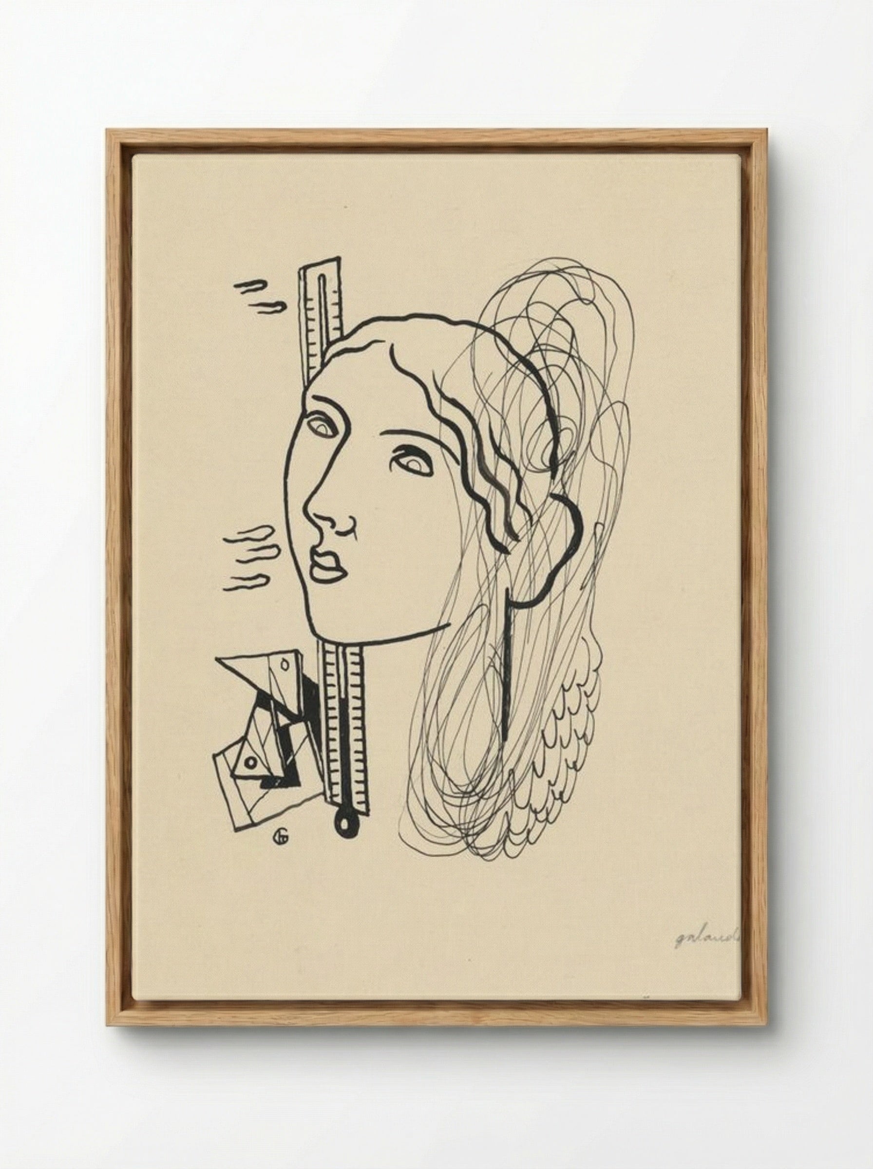 Thermometer - Mikuláš Galanda - Framed Canvas Wood