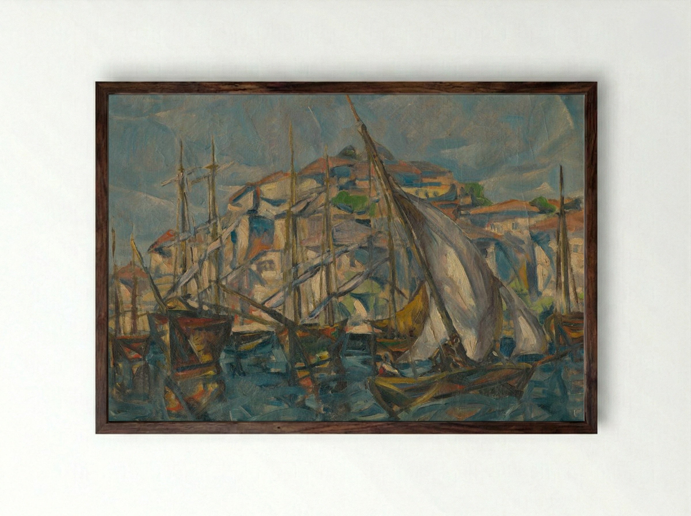 Dubrovnik - Konstantin Bauer - Framed Print Dark Wood