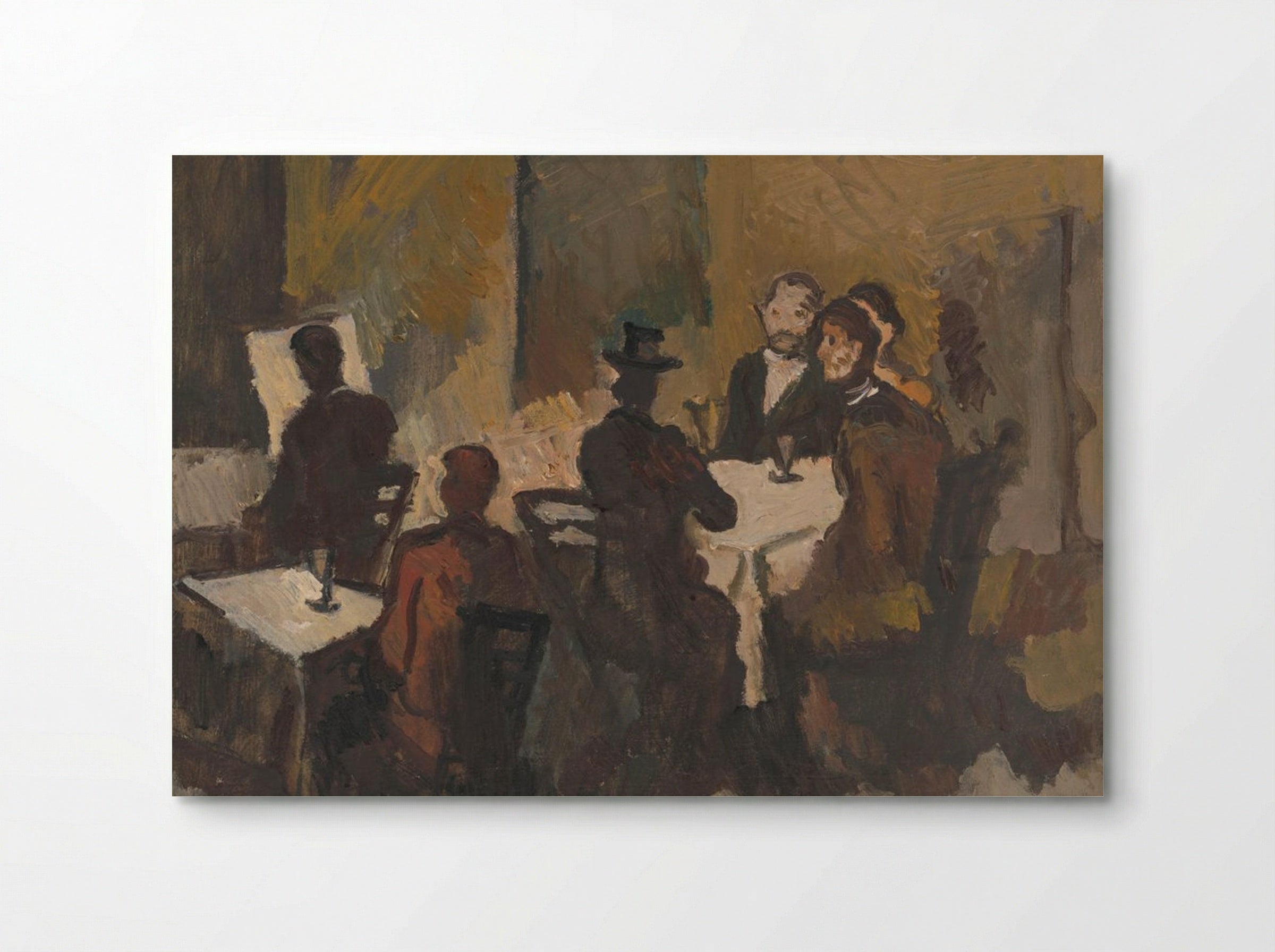 Company in a Coffee Shop - Cyprián Majerník - Poster