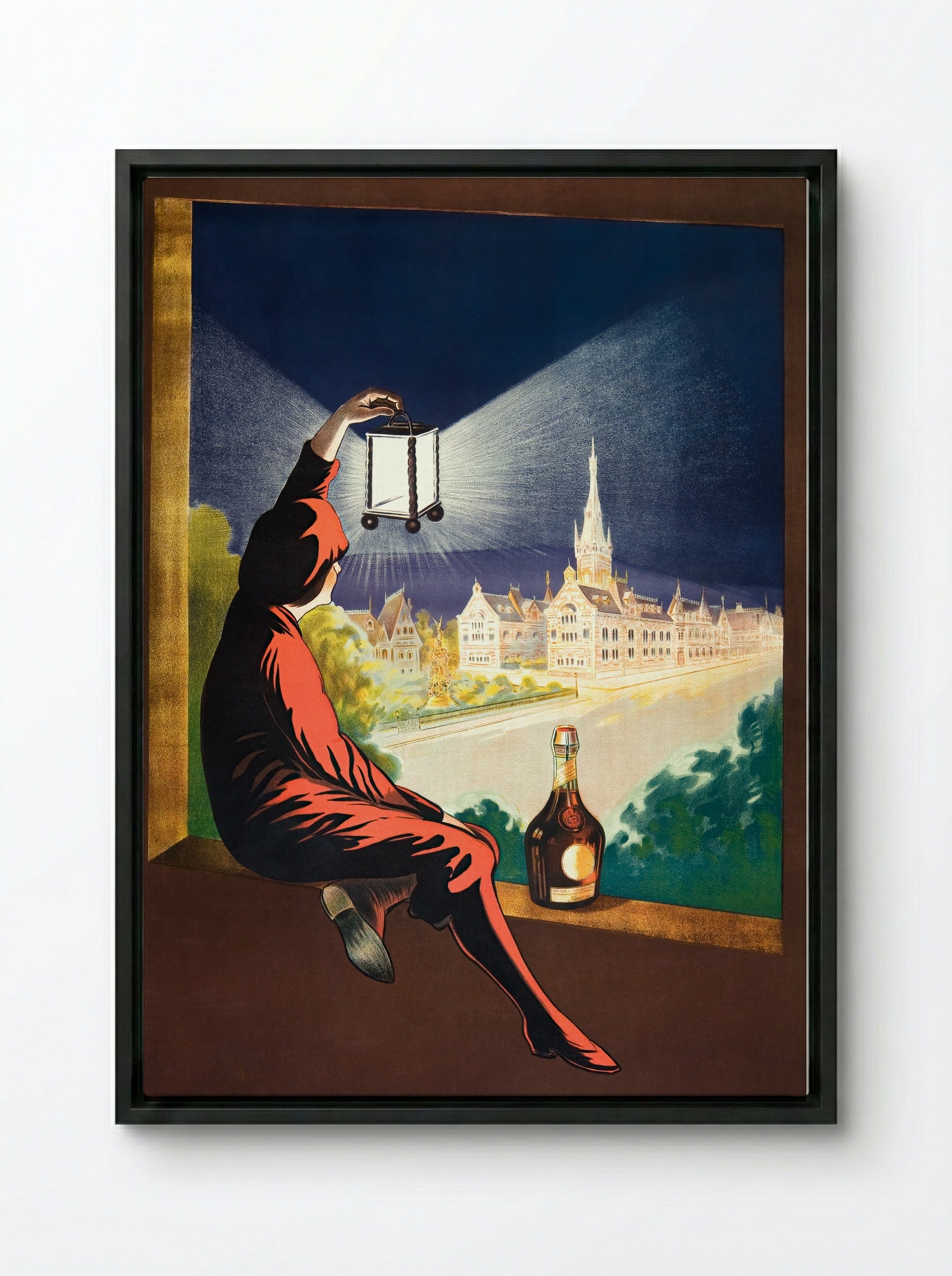 Benedictine - Leonetto Cappiello - Framed Canvas Black