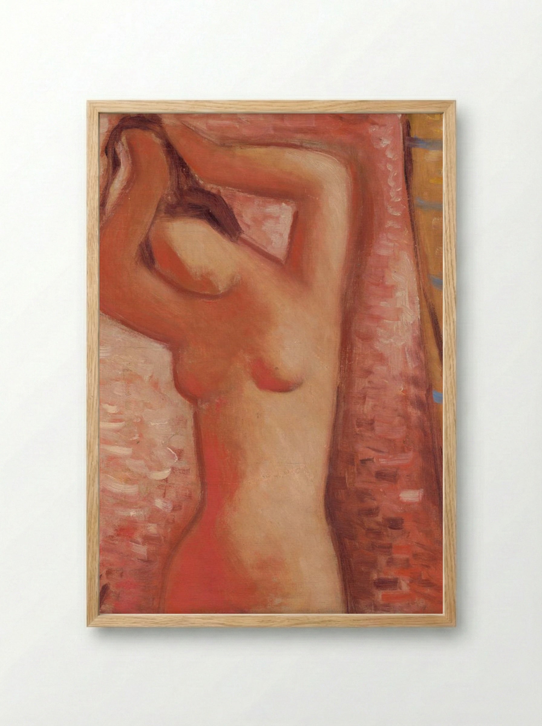 After Bath - Mikuláš Galanda - Framed Print Wood