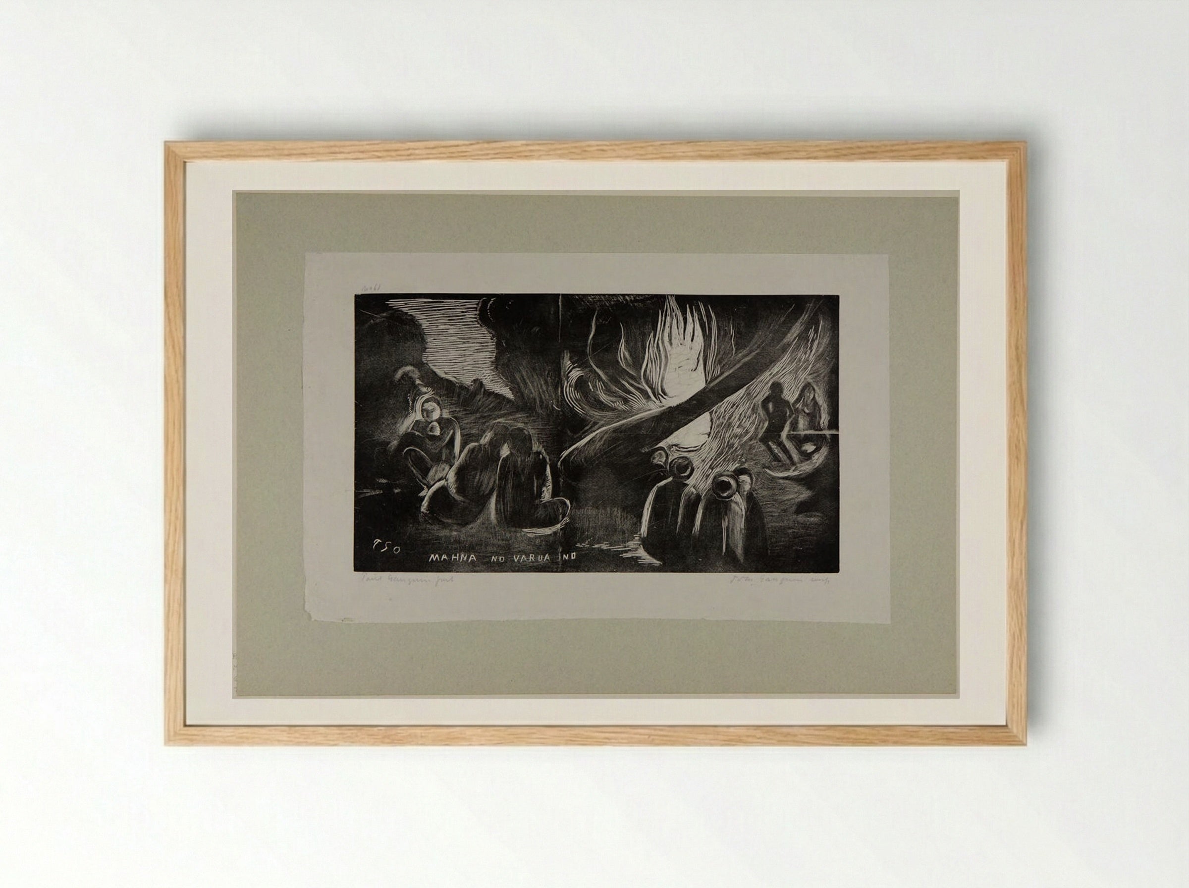 Mahna No Varua Ino - Paul Gauguin - Framed Print Wood