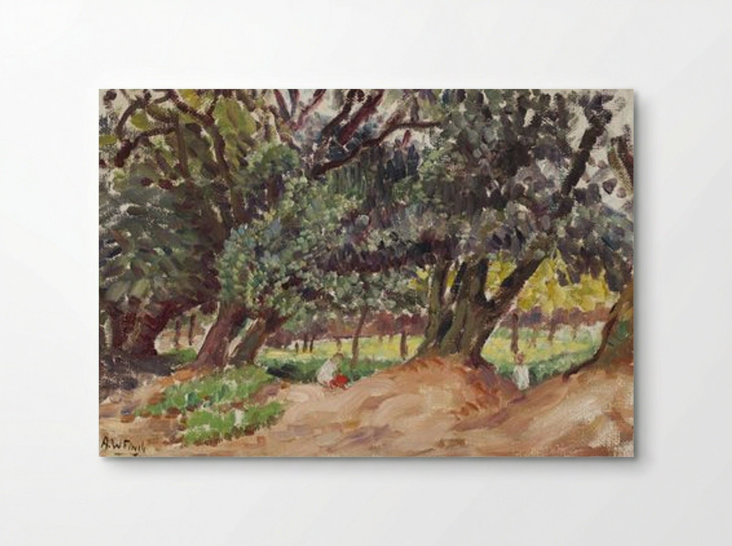 Park Scene, England (Puistokuva Englannista) - Alfred William Finch - Poster