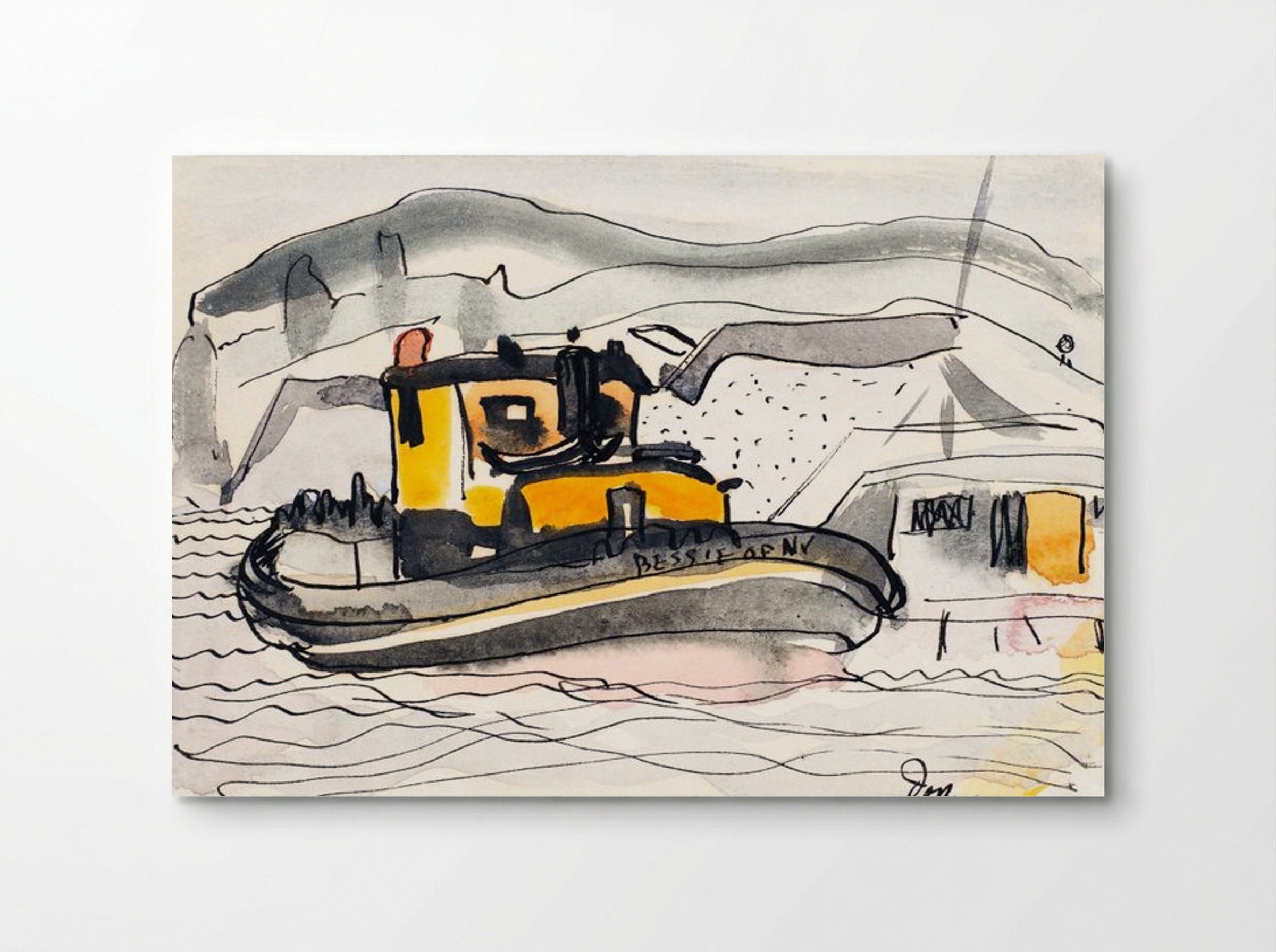 Study for 'The Bessie of New York' - Arthur Dove - Poster