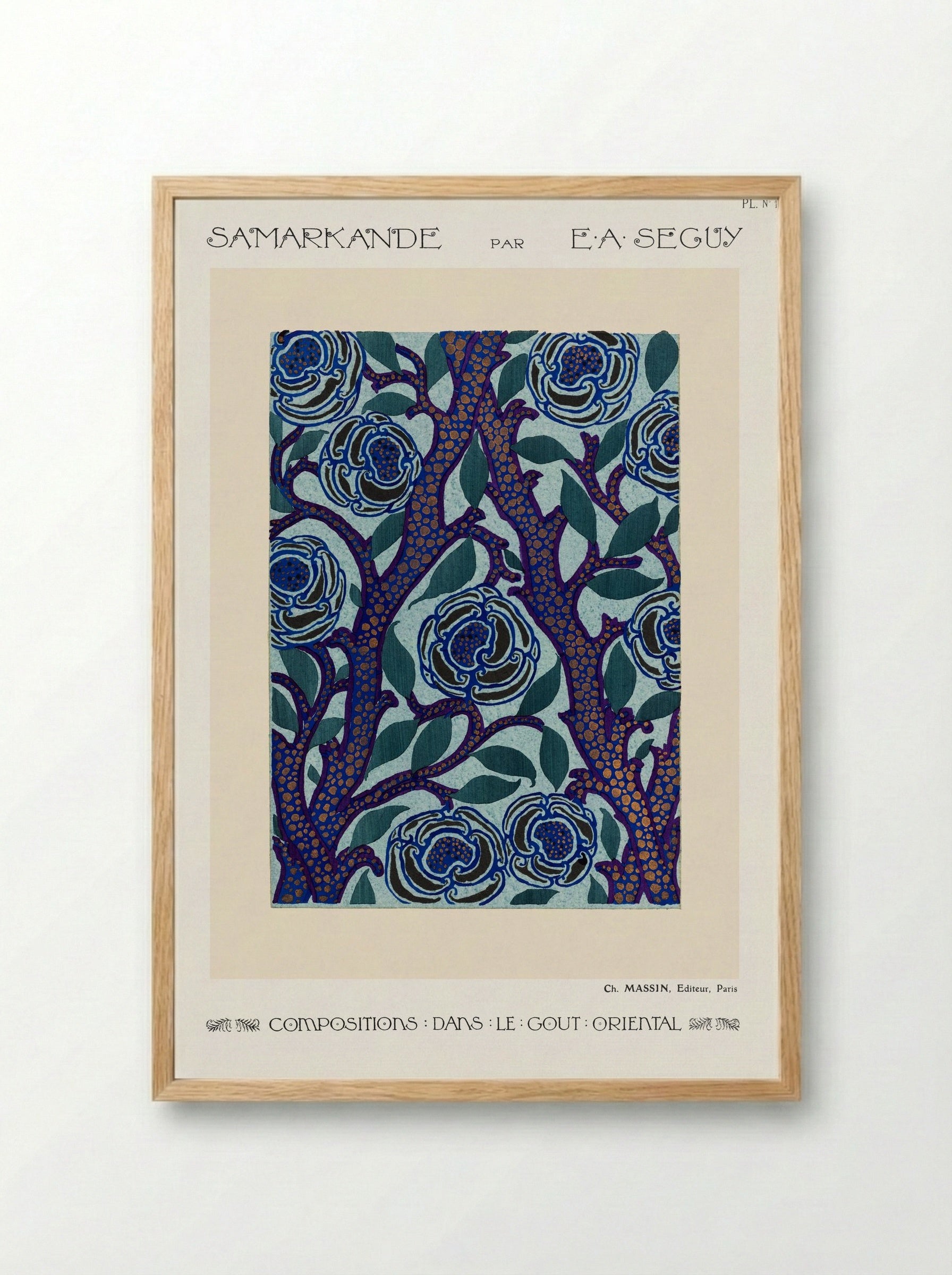 Samarkande, Plate 13 - Émile-Allain Séguy - Framed Print Wood