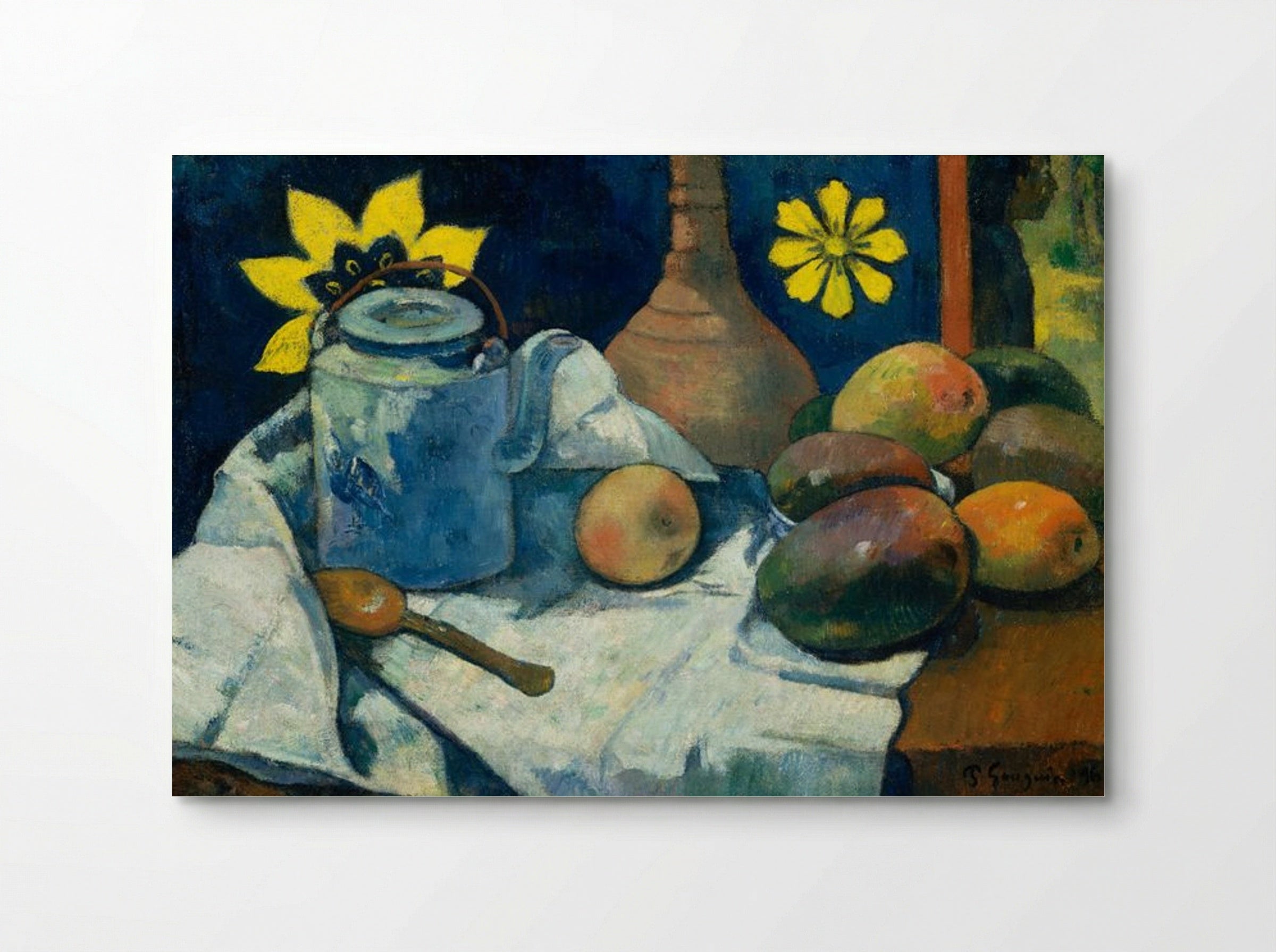 Still Life with Teapot and Fruit - Paul Gauguin - Poster