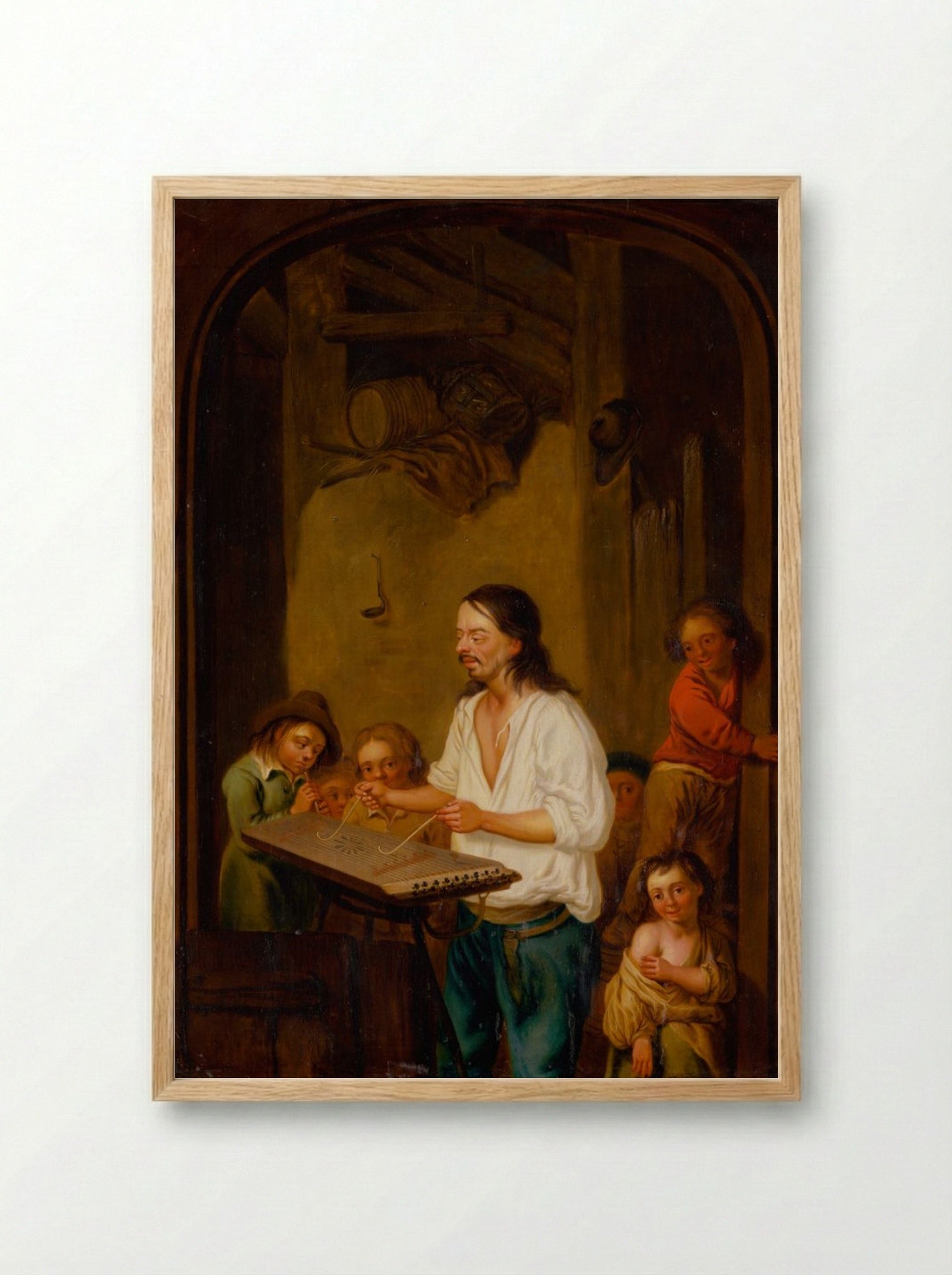 The Music Master - Jan Steen - Framed Print Wood