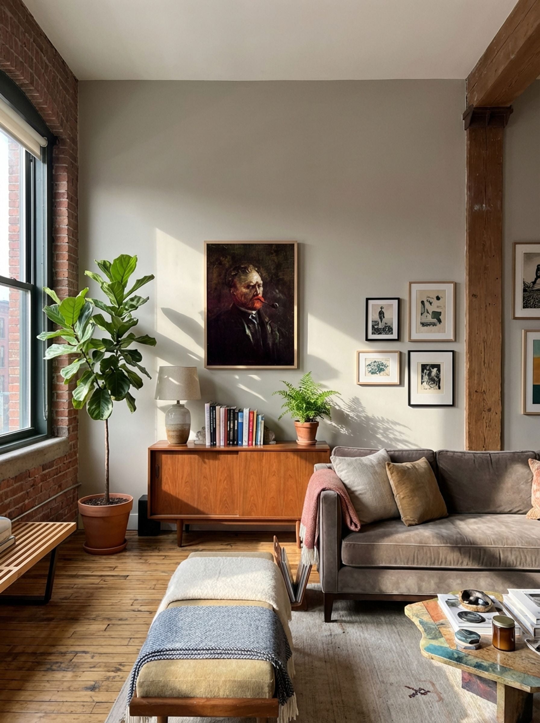 Self-Portrait with Pipe - Vincent van Gogh - Lifestyle