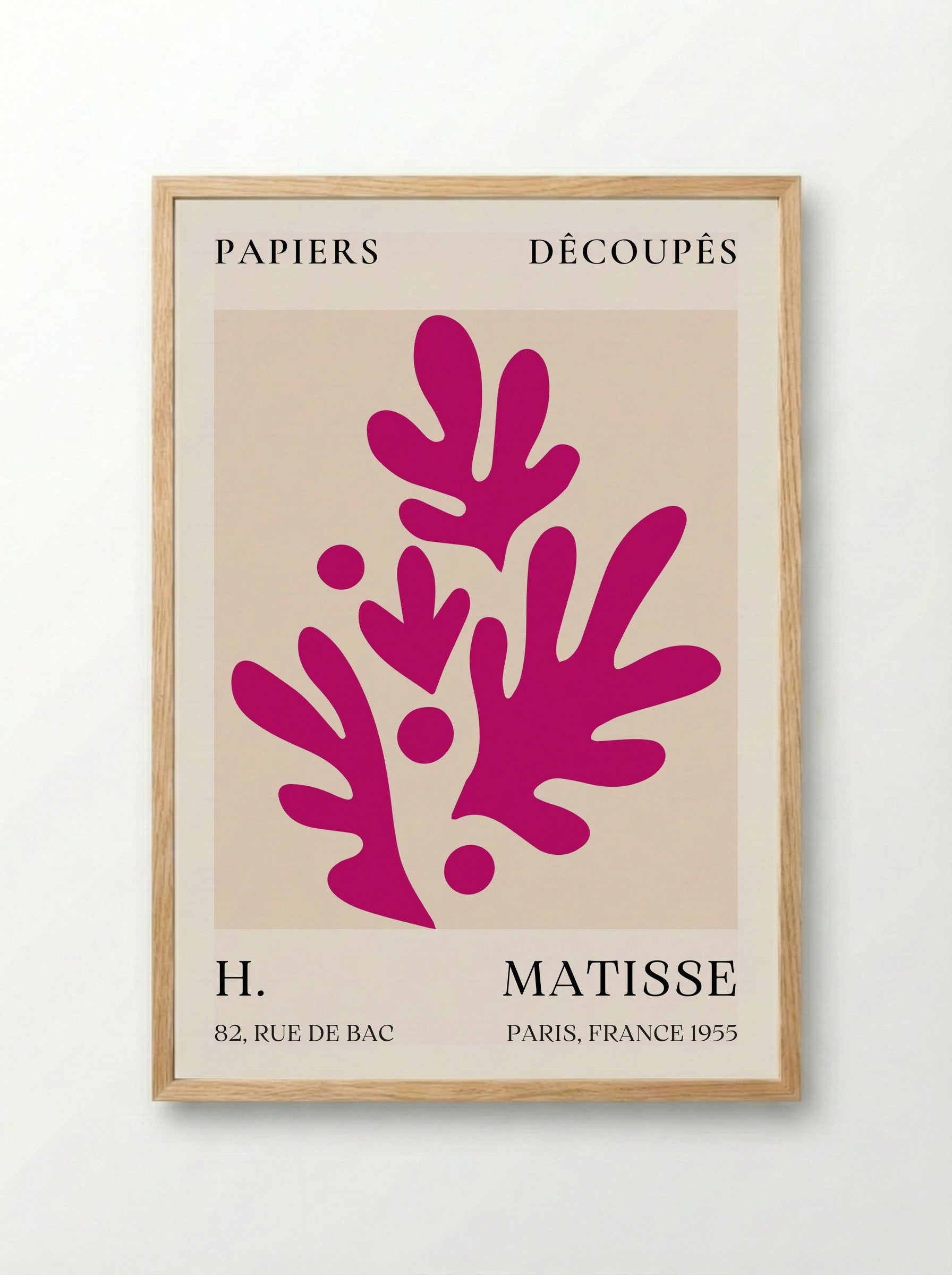 Abstract Composition No. 20 - Henri Matisse - Framed Print Wood