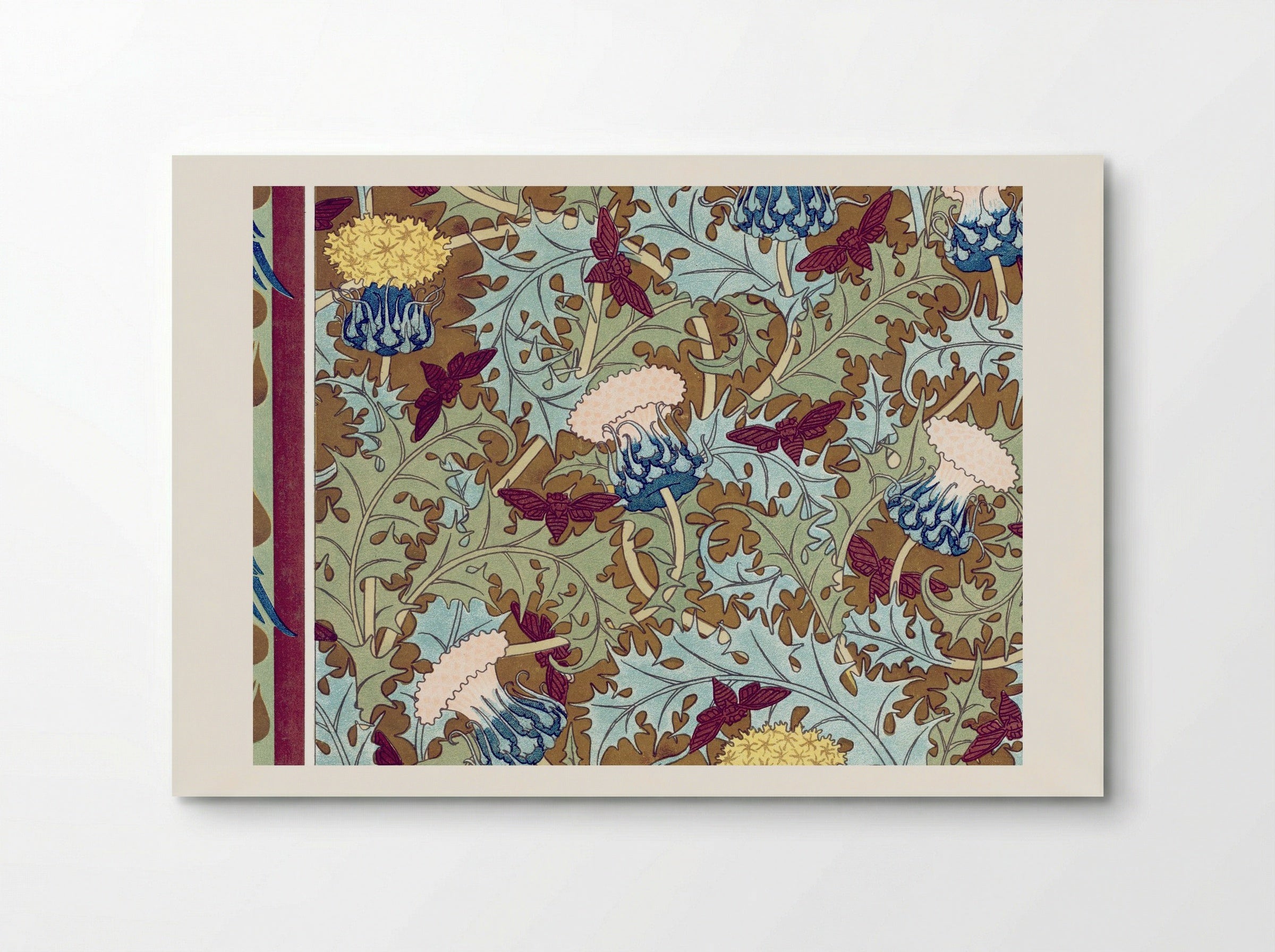 Corbeaux, Cigales et Chardons (Textile Design) - Maurice Pillard Verneuil - Poster