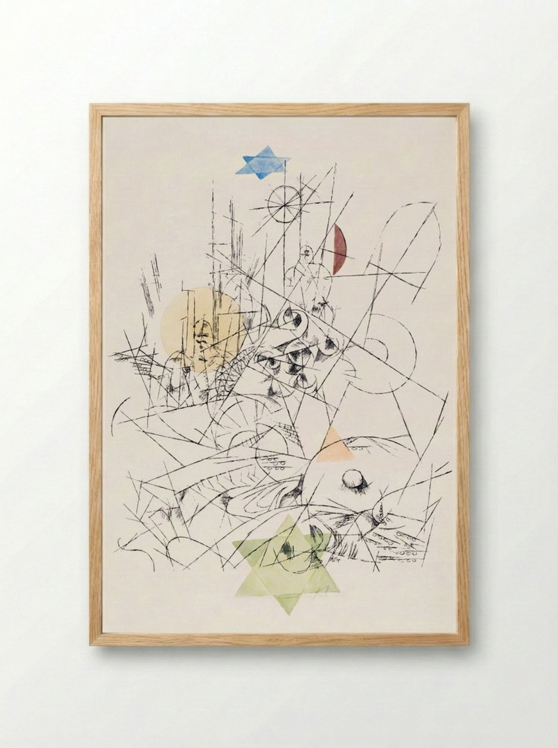 Hope and Destruction (Zerstörung und Hoffnung) - Paul Klee - Framed Print Wood