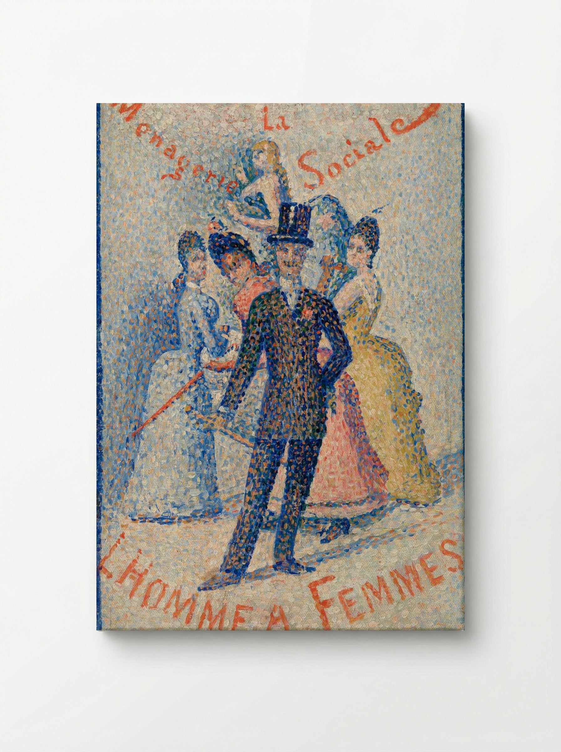 The Ladies' Man (L'Homme à femmes) - Georges Seurat - Canvas