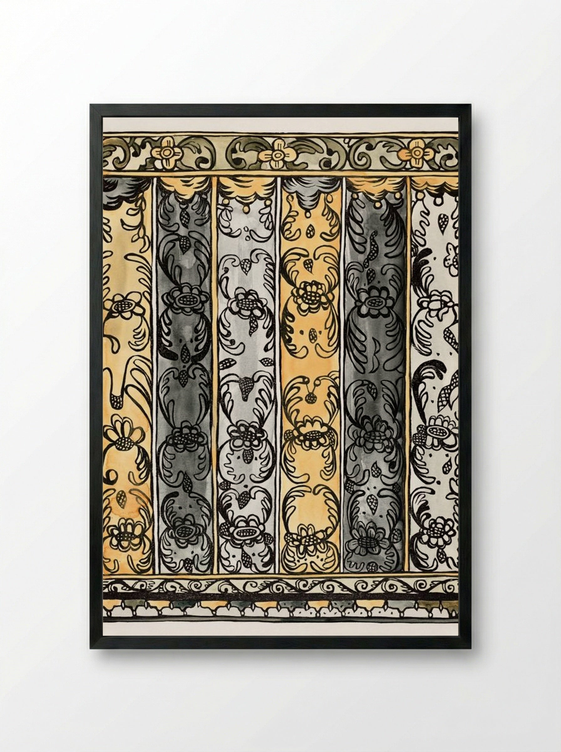 Plate 22, Wall Decoration: Laguna (From Portfolio) - Fine Art Print - Framed Print Black