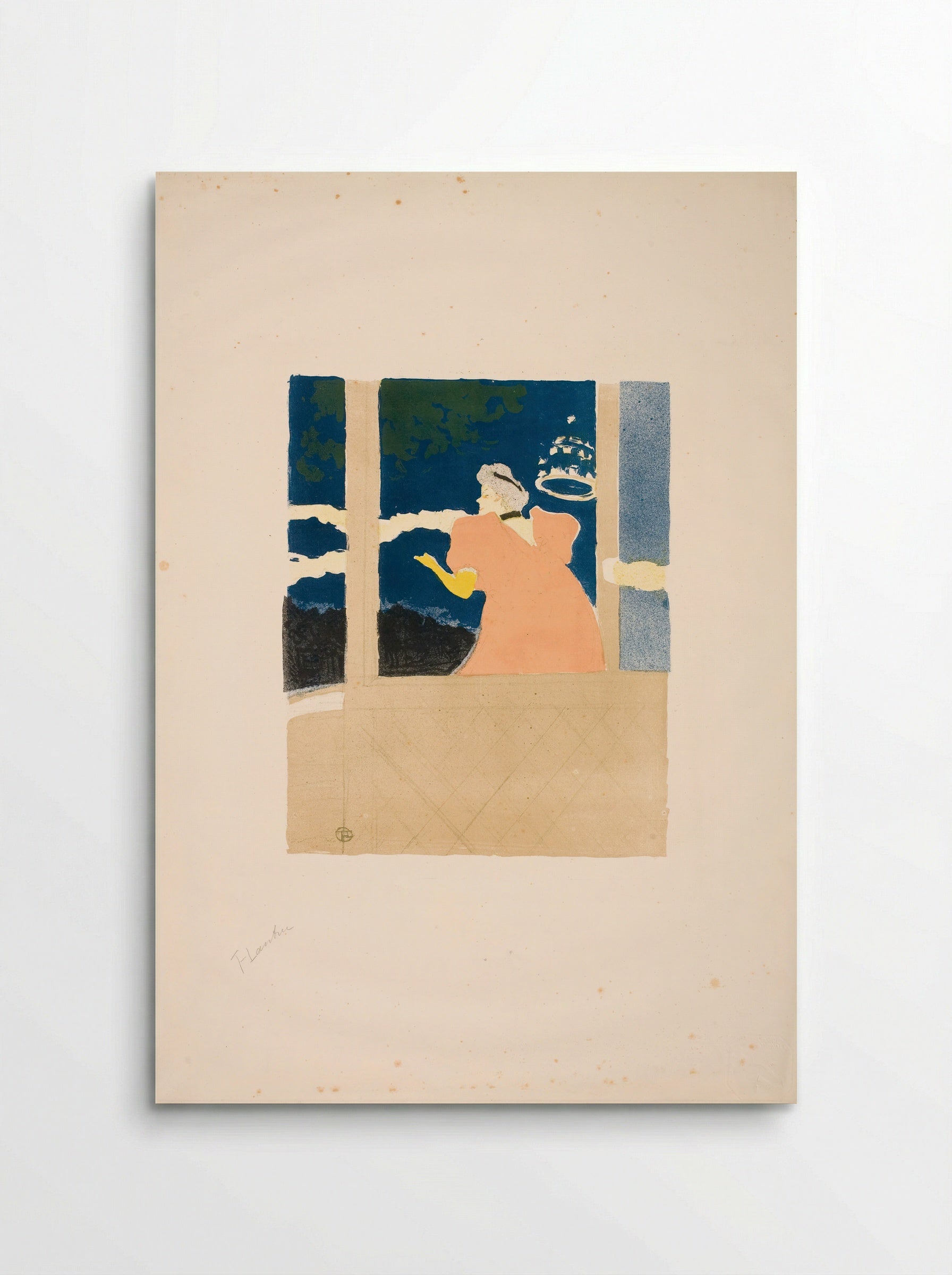 Aux Ambassadeurs - Chanteuse au café-concert - Henri de Toulouse-Lautrec - Poster