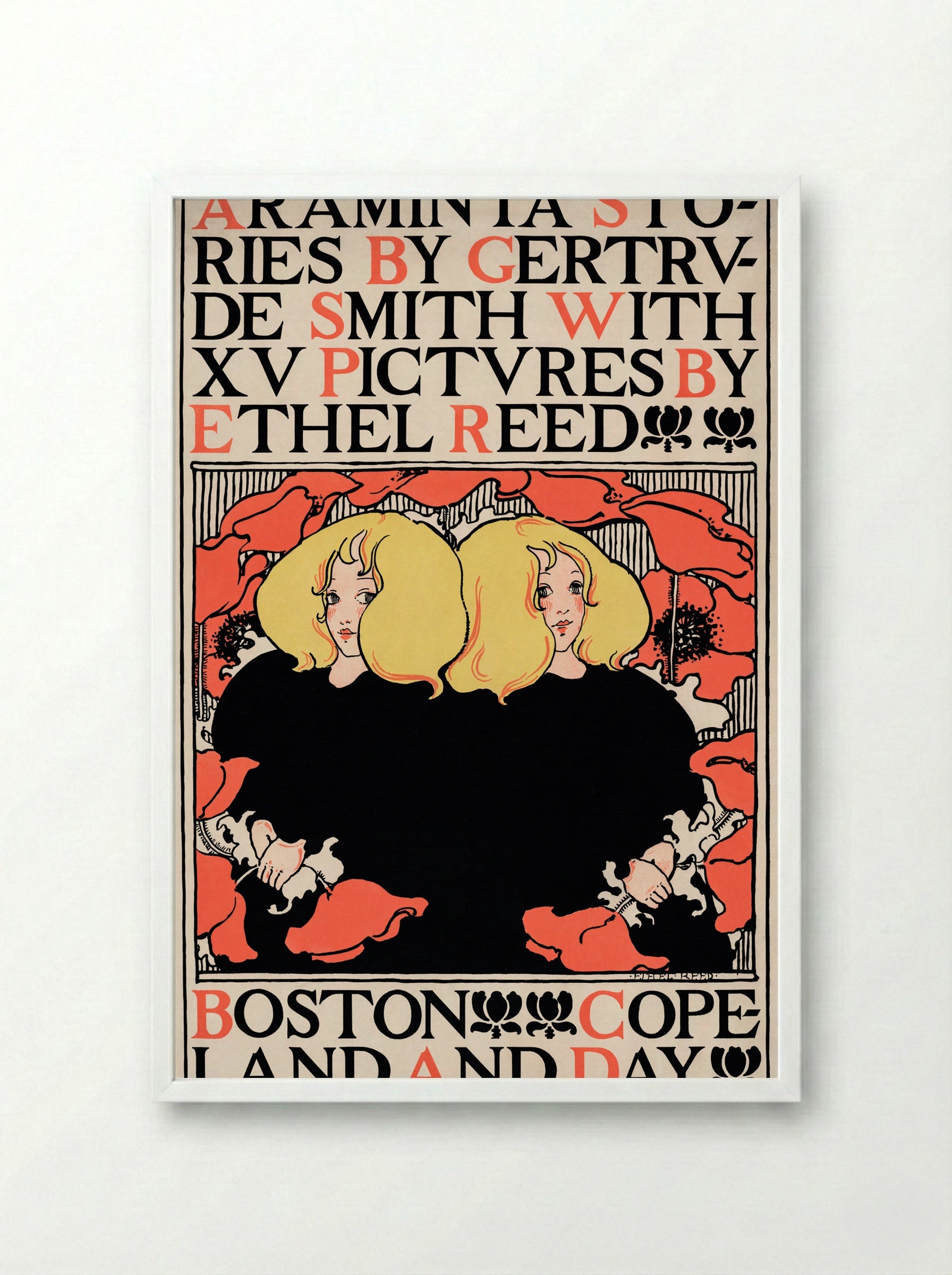 Arabella and Araminta Stories - Ethel Reed - Framed Print White