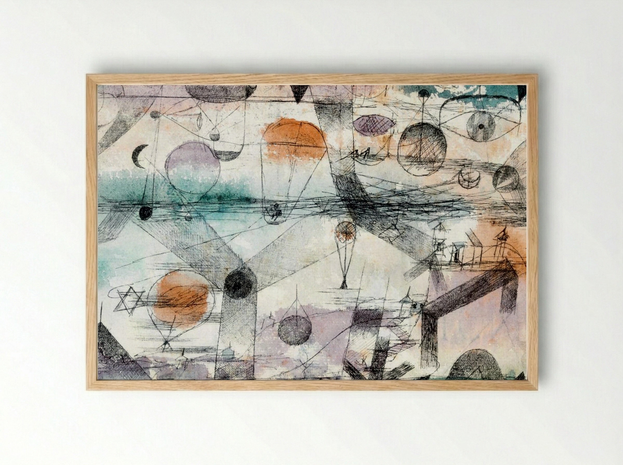 In the Realm of Air - Paul Klee - Framed Print Wood