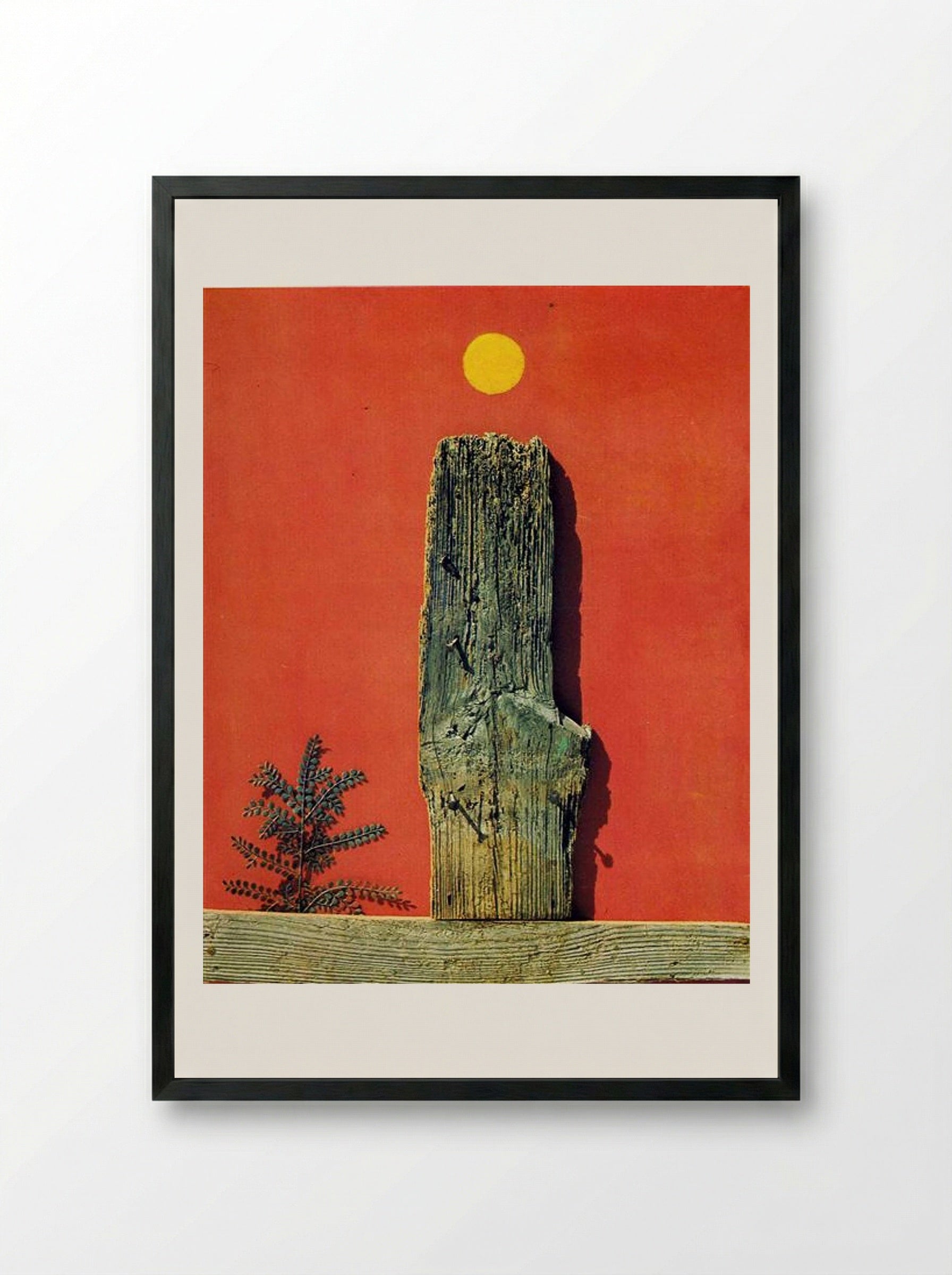 Red Forest - Max Ernst - Framed Print Black