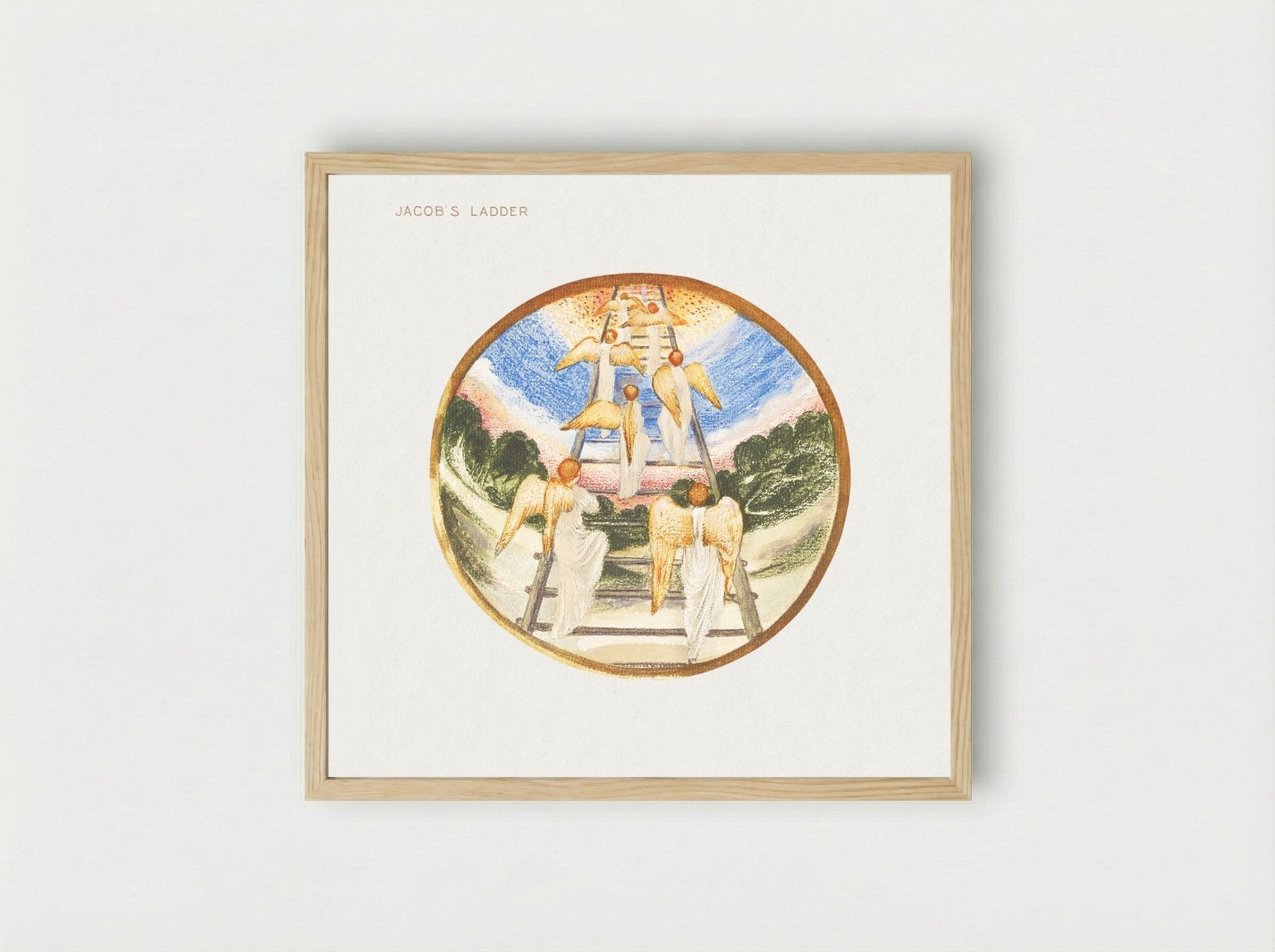 Jacob's Ladder from The Flower Book - Edward Burne-Jones - Framed Print Wood