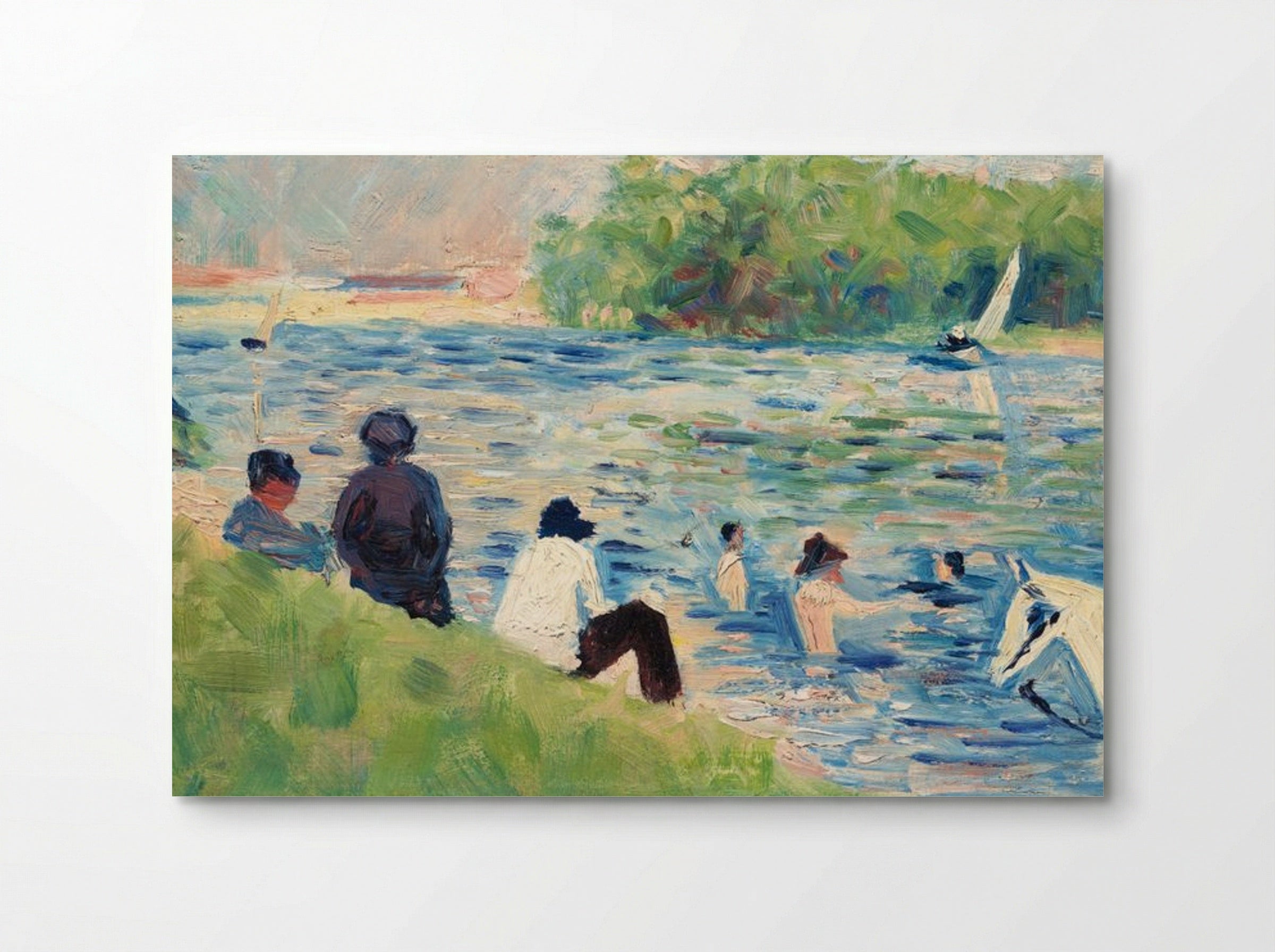 Study for 'Bathers at Asnières' - Georges Seurat - Poster