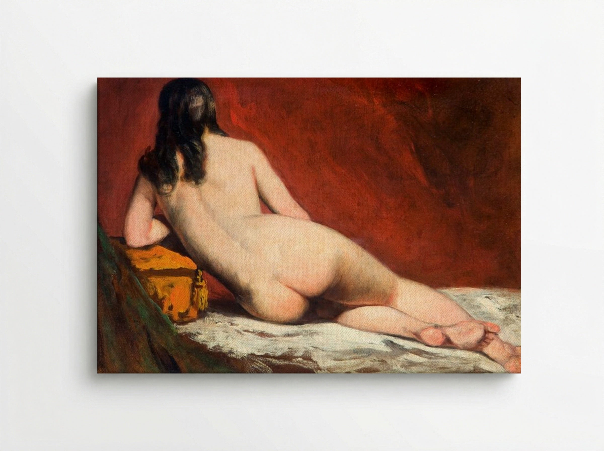 Nude Study of a Reclining Woman - William Etty - Canvas