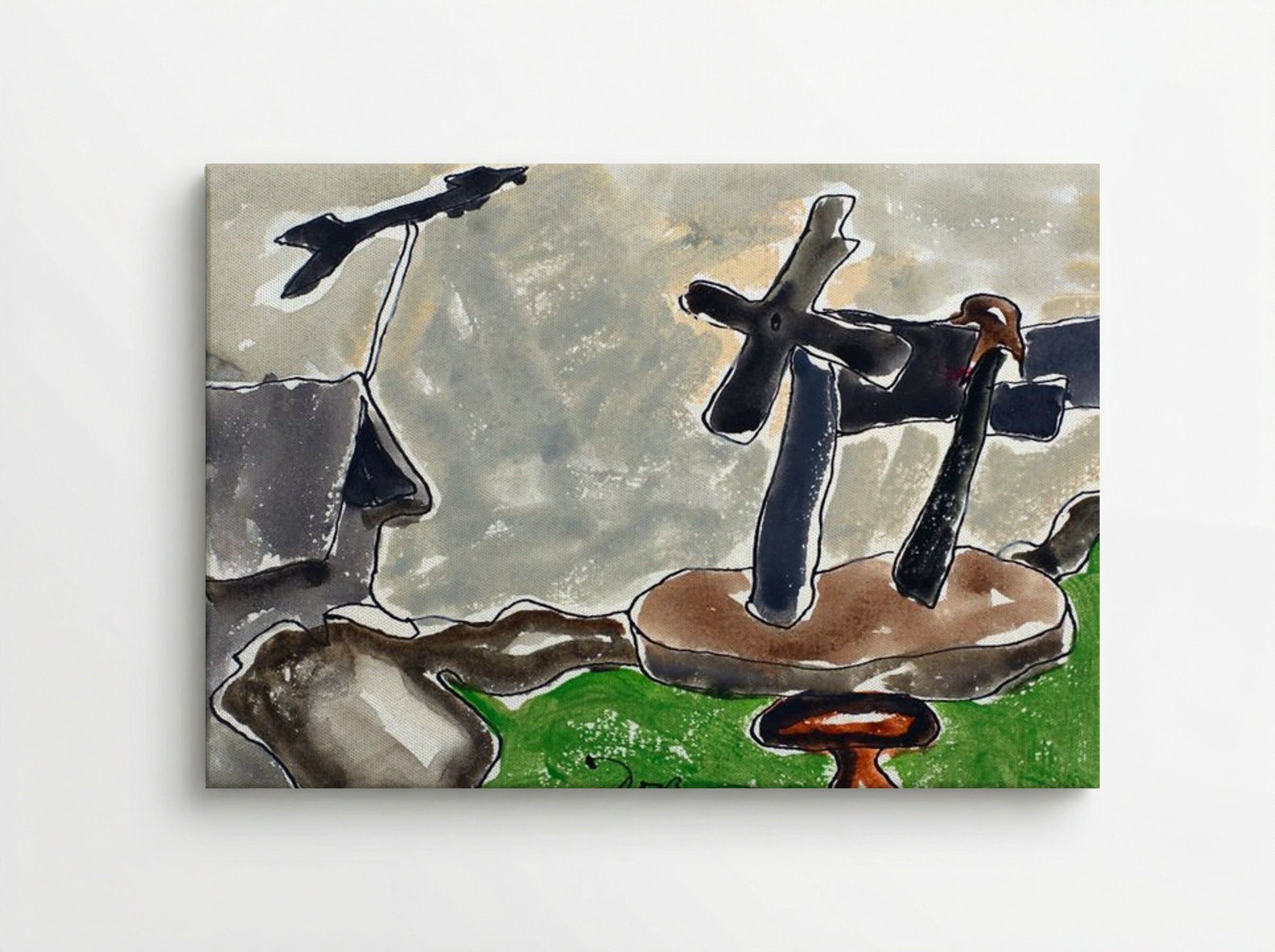 Landscape with Weather Vane - Arthur Dove - Canvas