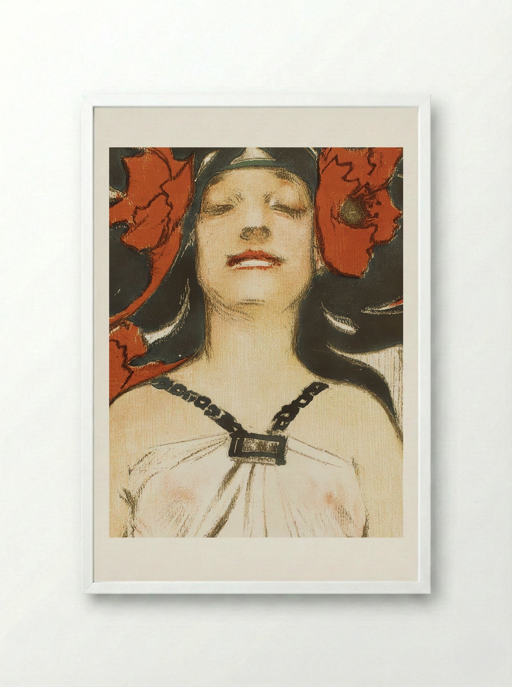 The August Century, Midsummer Holiday Number - Joseph Christian Leyendecker - Framed Print White