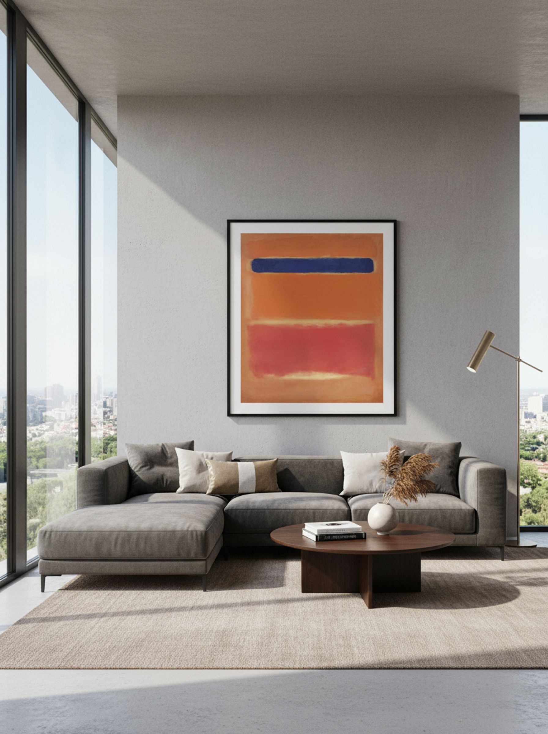 Blue Over Red - Mark Rothko - Lifestyle