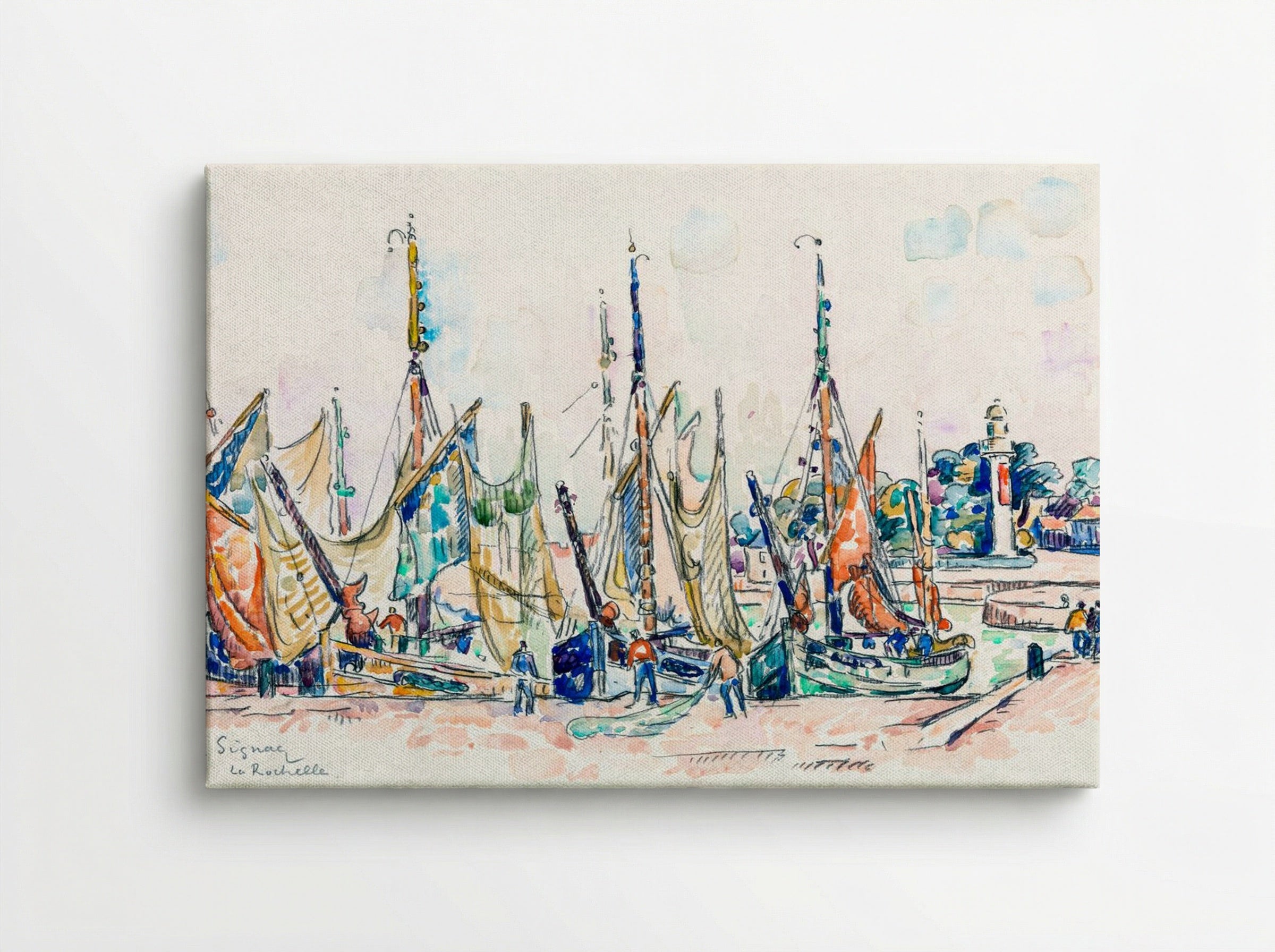La Rochelle - Paul Signac - Canvas