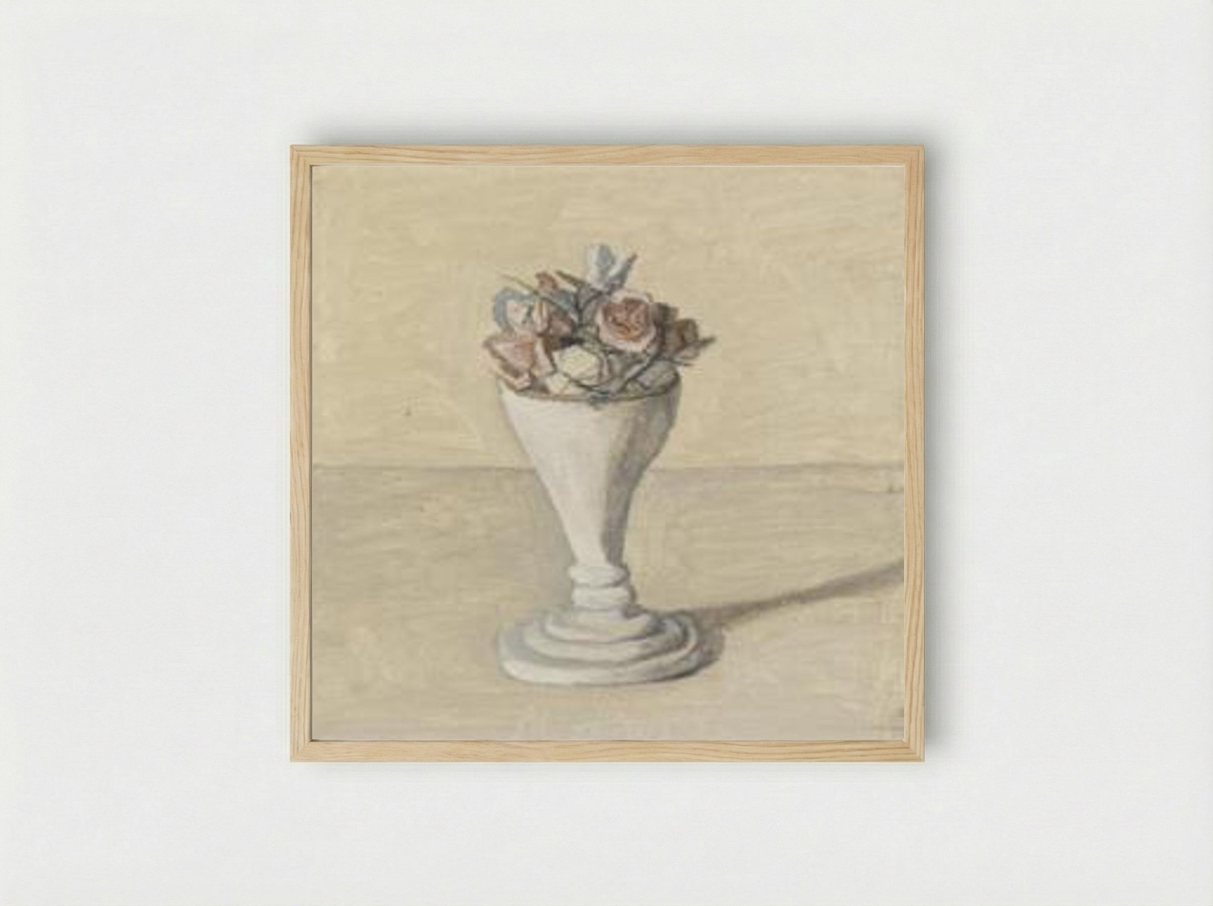 Fiori - Giorgio Morandi - Framed Print Wood