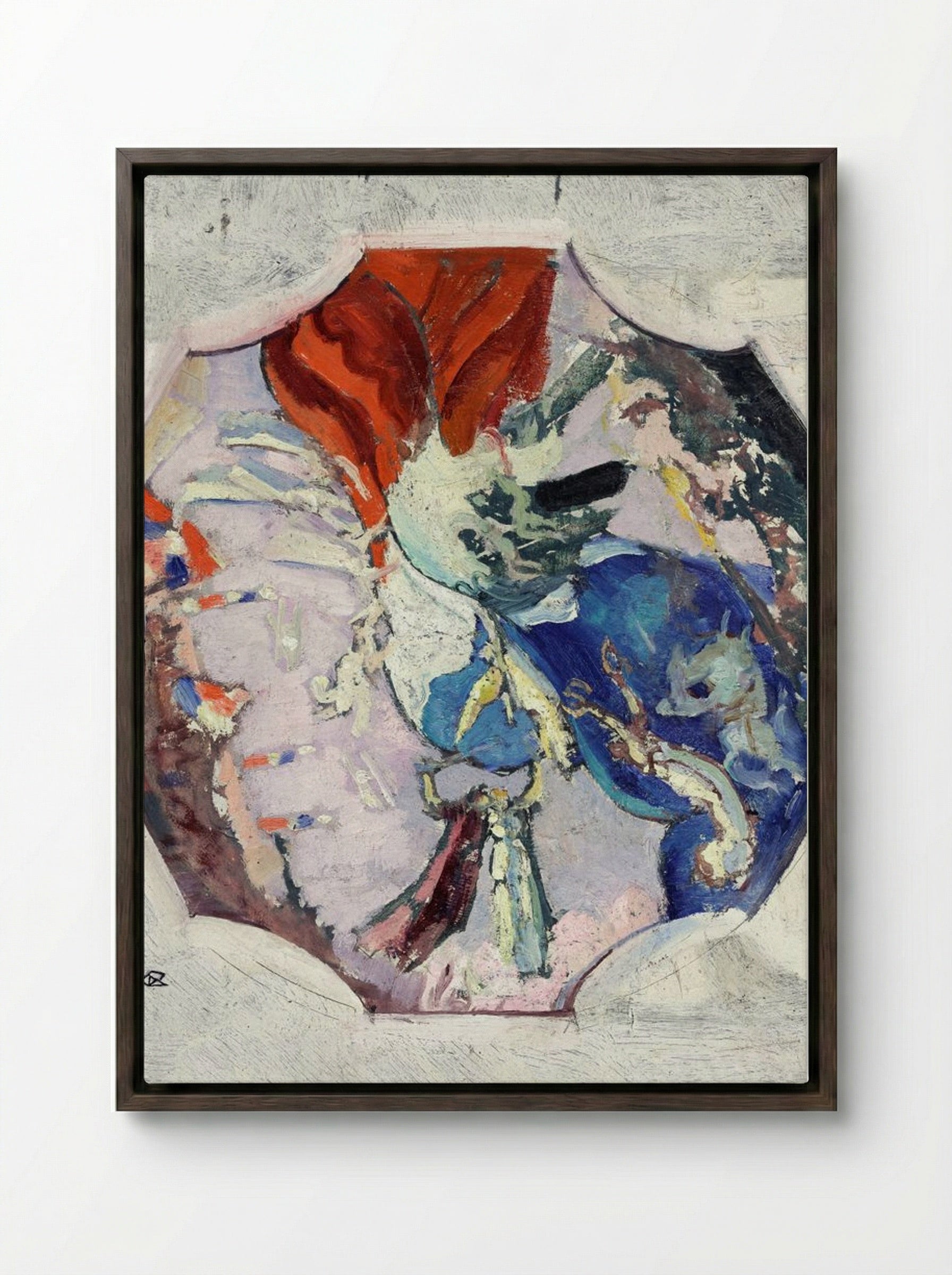 Victory (La Victoire) - Maurice Denis - Framed Canvas Dark Wood