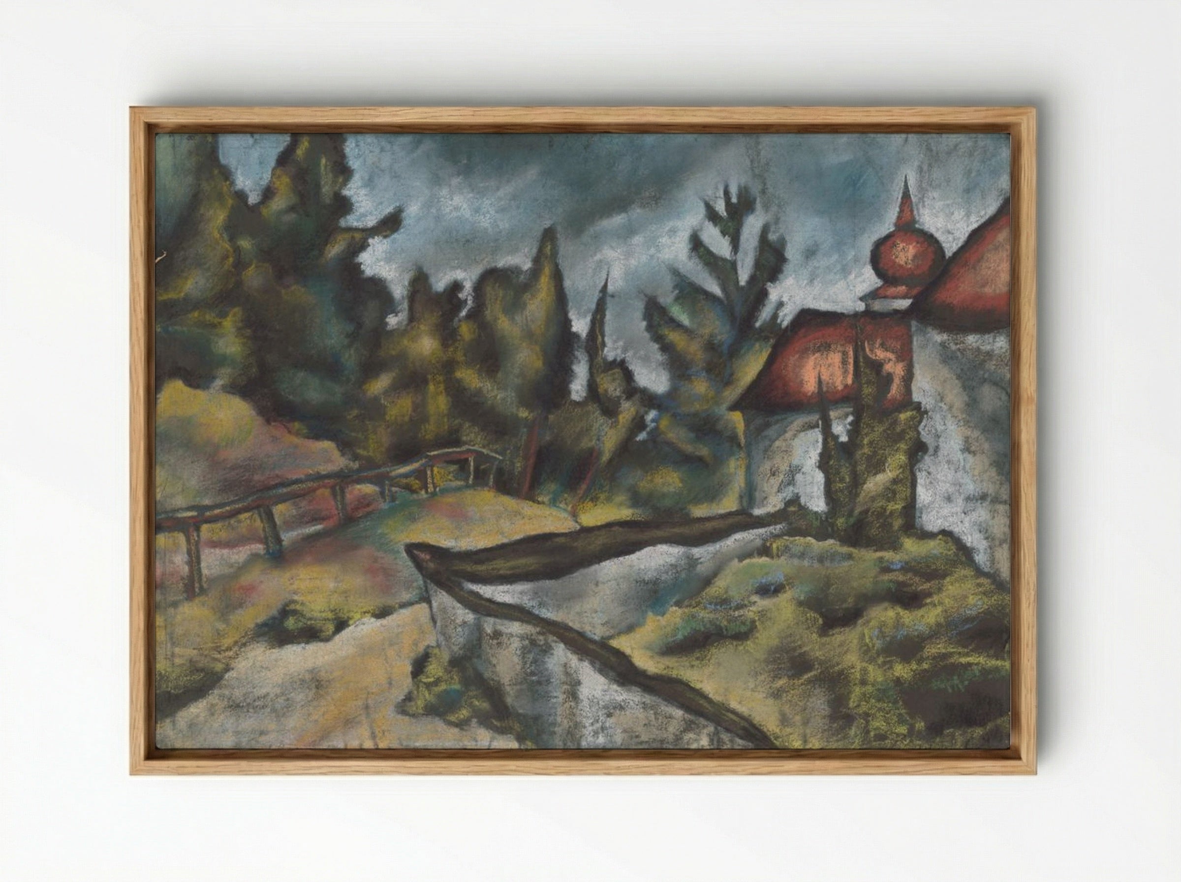 Kosice Calvary - Konstantin Bauer - Framed Canvas Wood