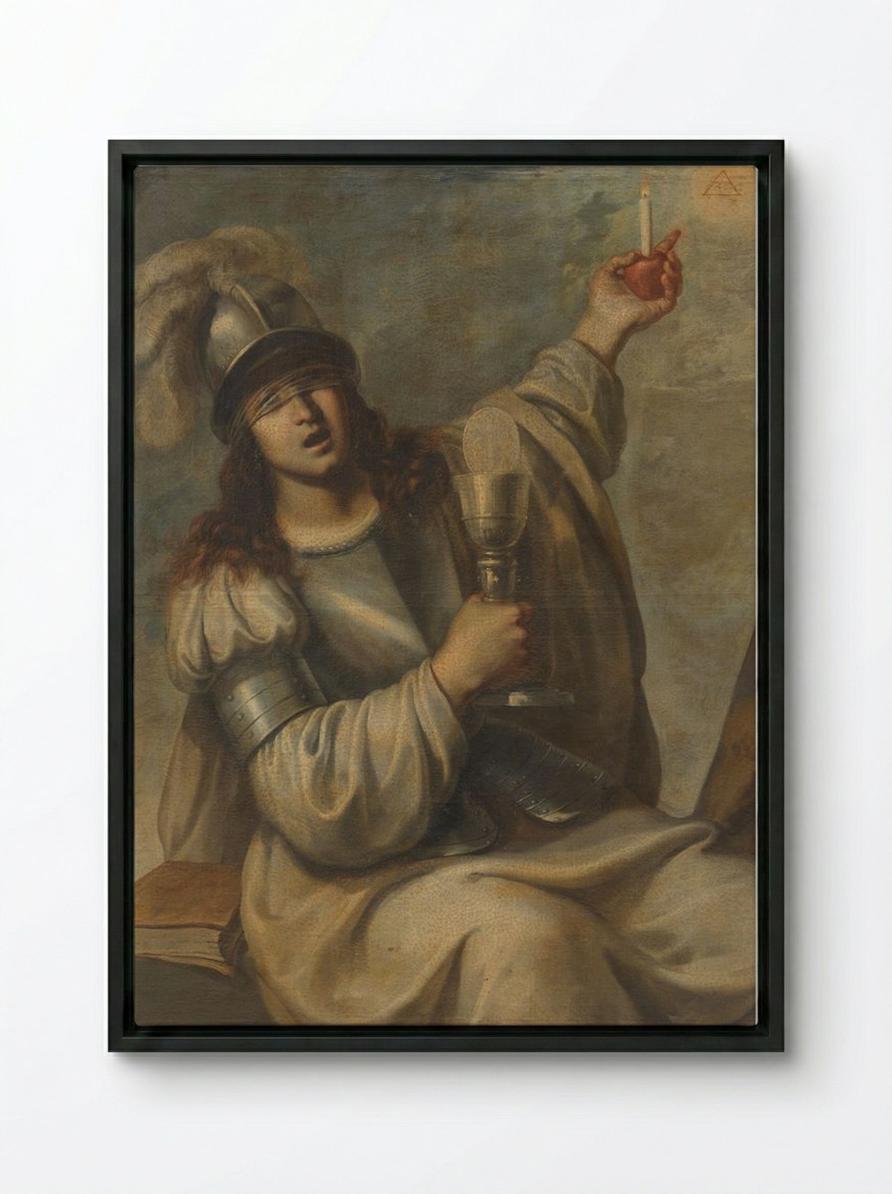 Faith - Guido Reni - Framed Canvas Black