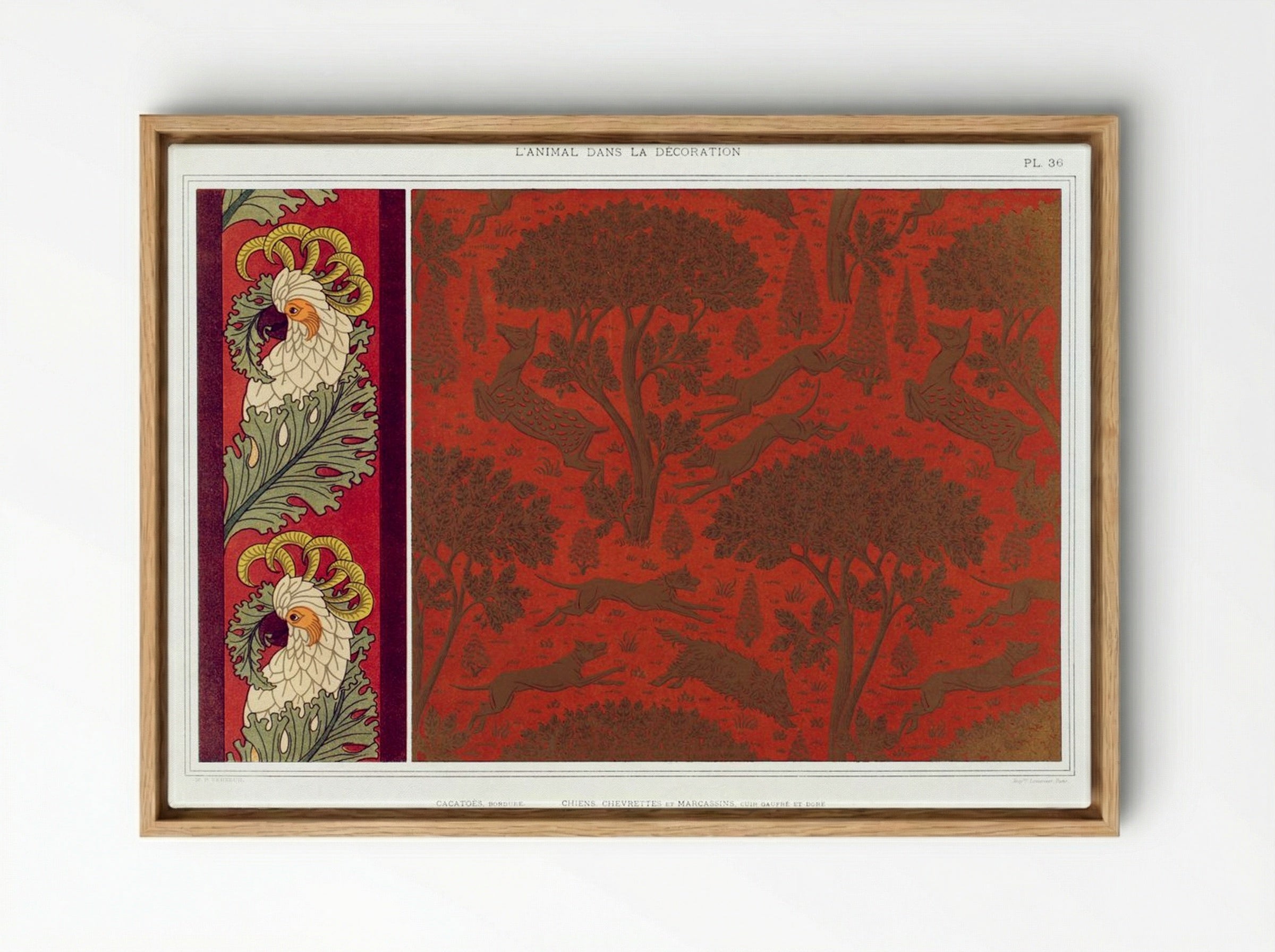 L'Animal dans la Décoration, Plate 36 - Maurice Pillard Verneuil - Framed Canvas Wood