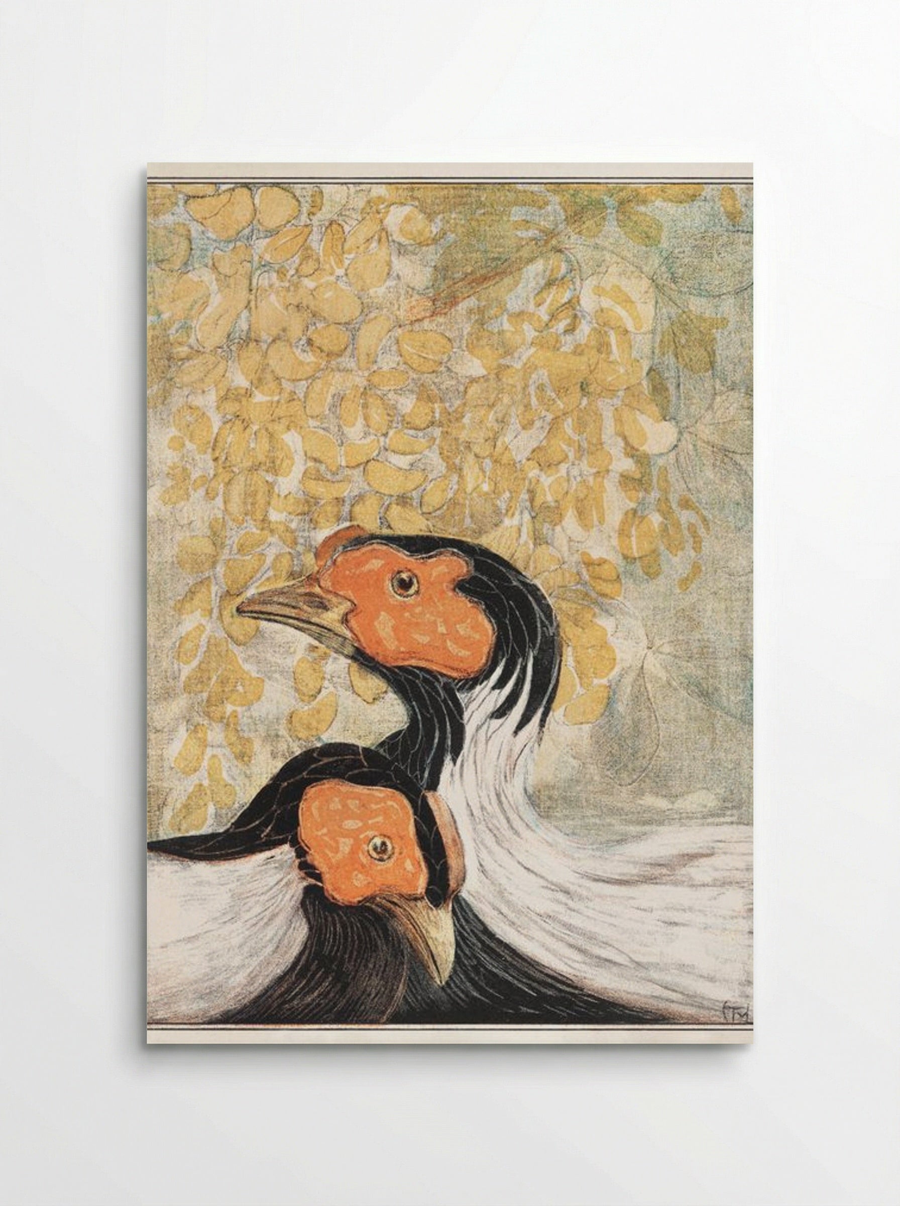 Two Silver Pheasants - Theo van Hoytema - Poster