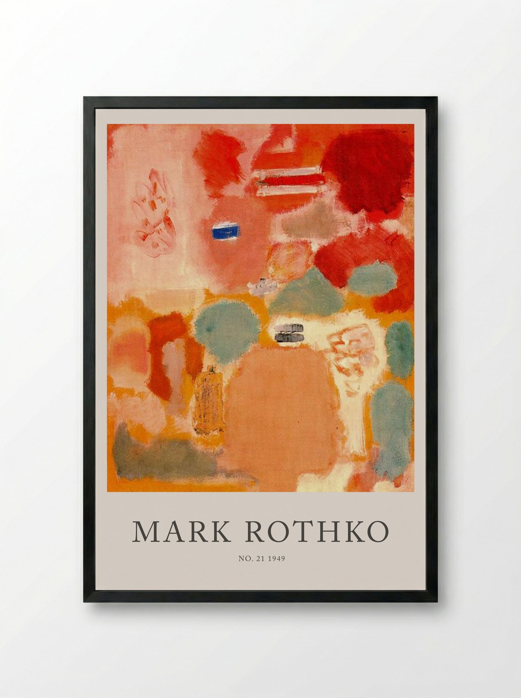 No. 21 - Mark Rothko - Framed Print Black