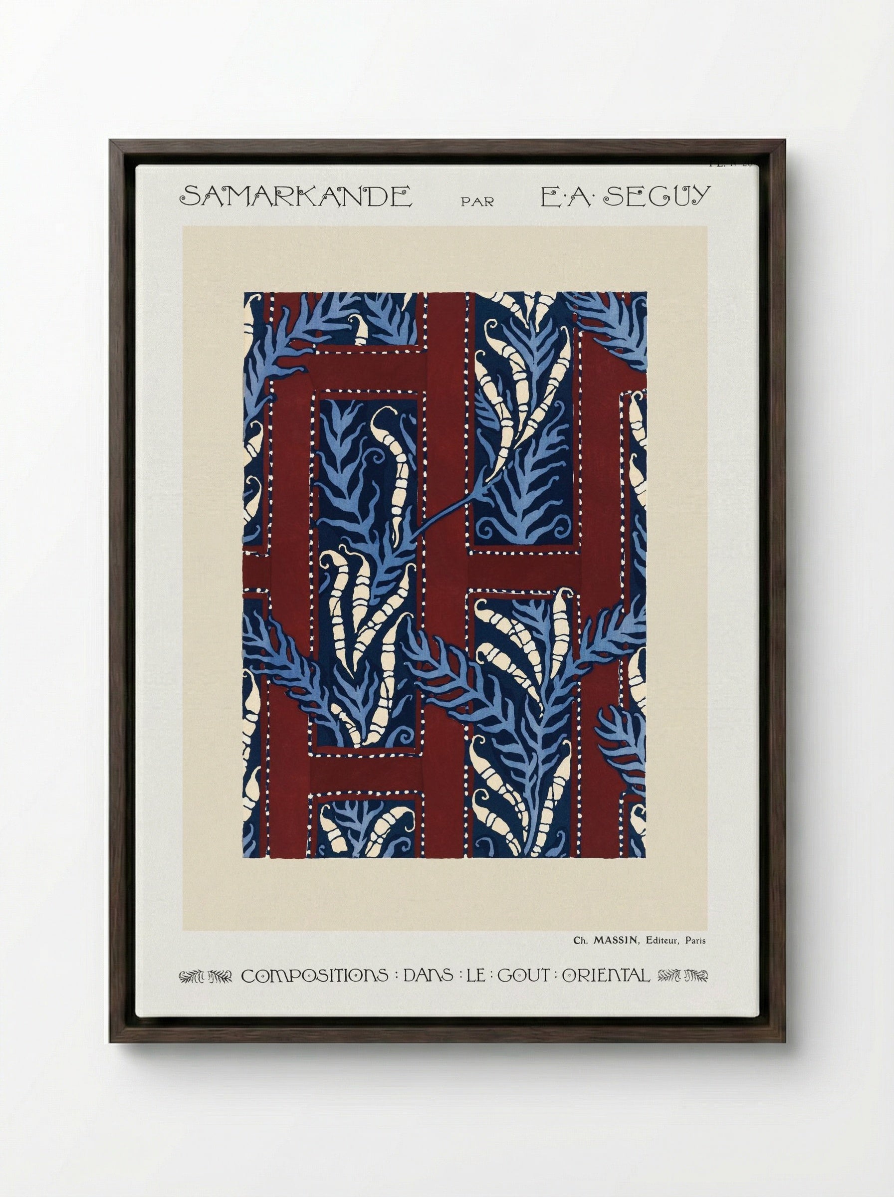 Samarkande, Plate No. 20 - Émile-Allain Séguy - Framed Canvas Dark Wood