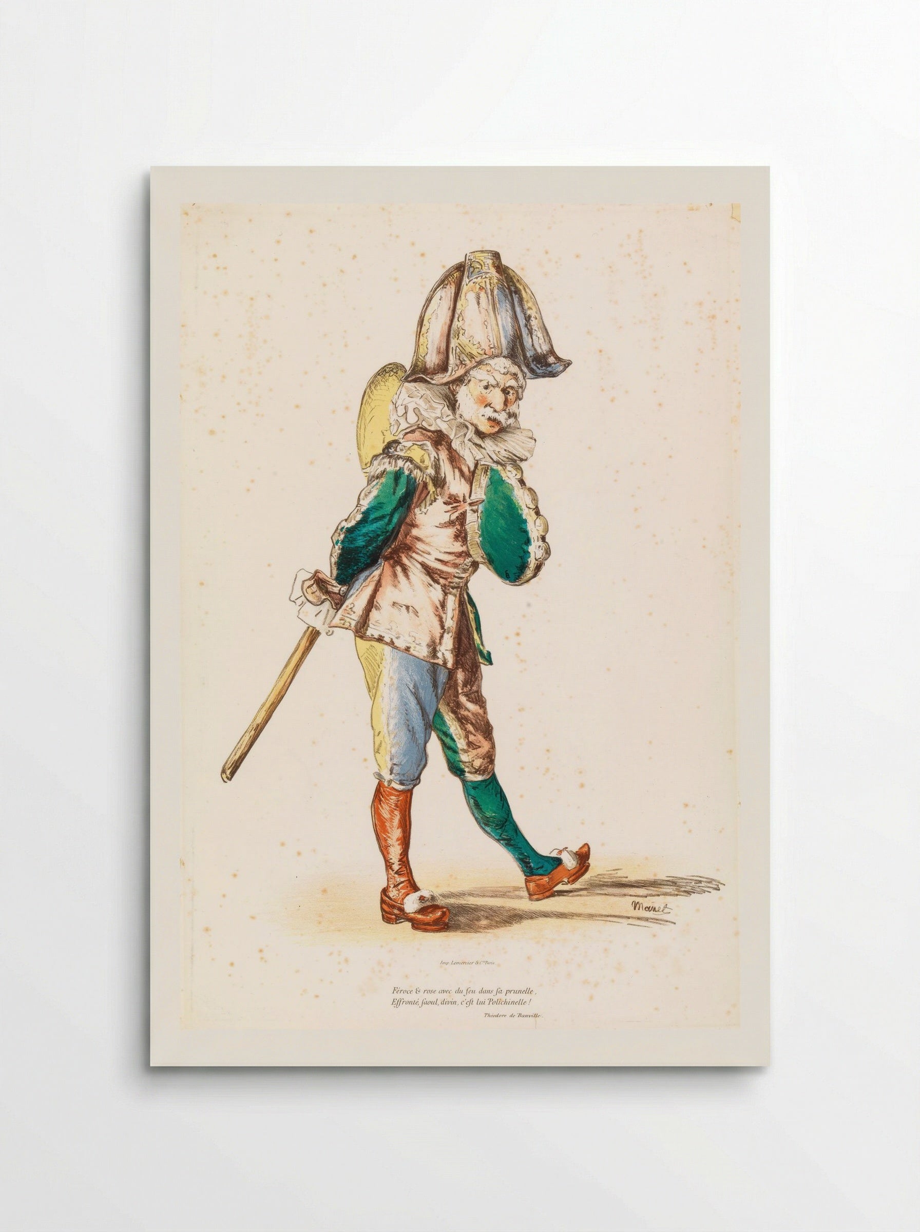 Polichinelle - Édouard Manet - Poster