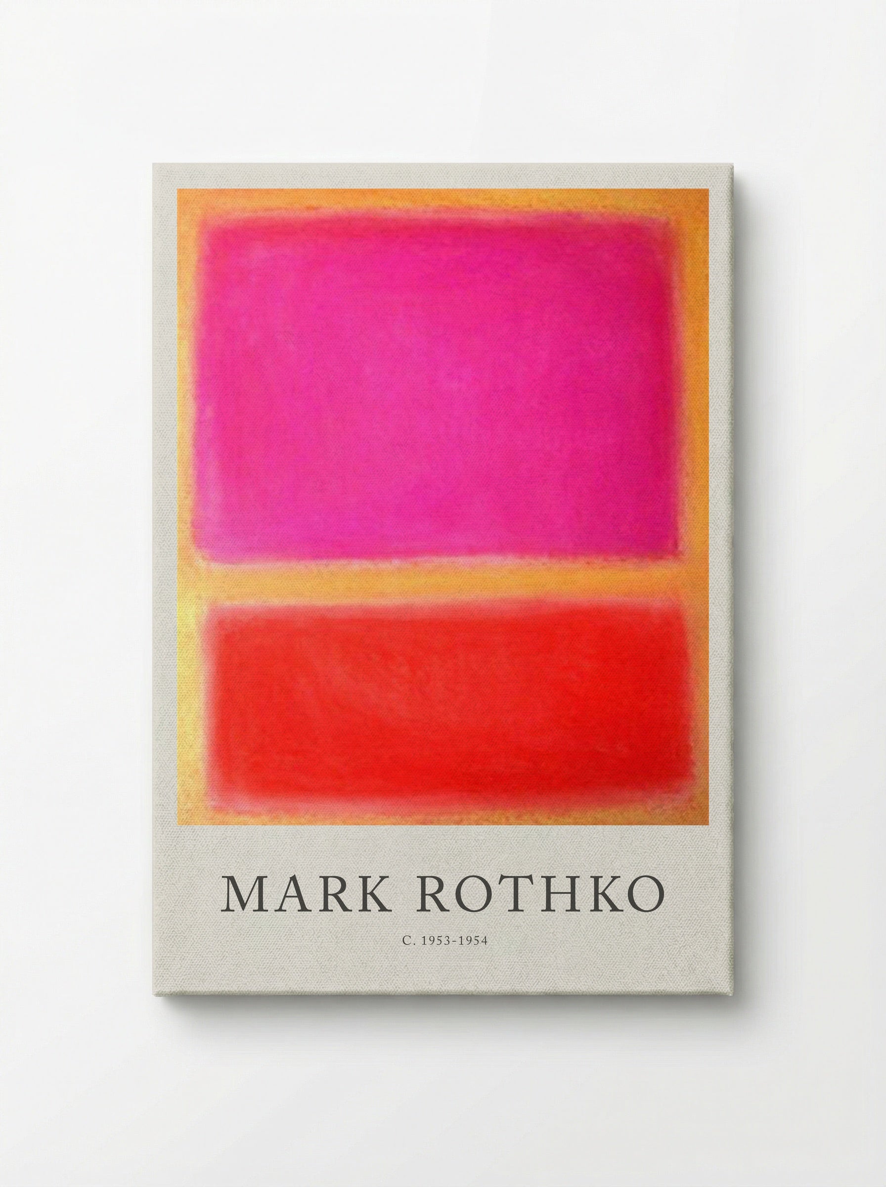 Untitled (Pink and Red Rectangles) - Mark Rothko - Canvas