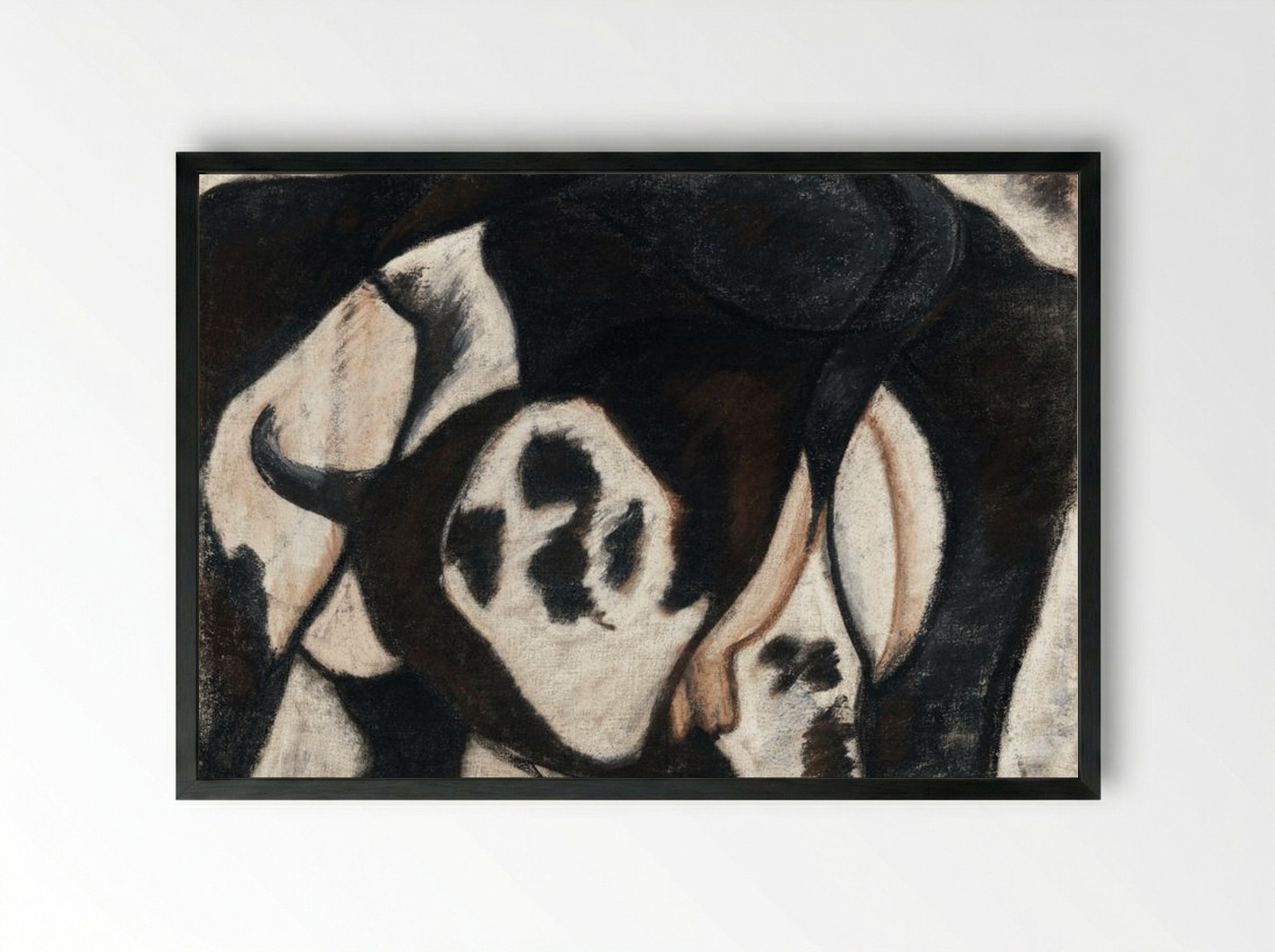 Cow - Arthur Dove - Framed Print Black