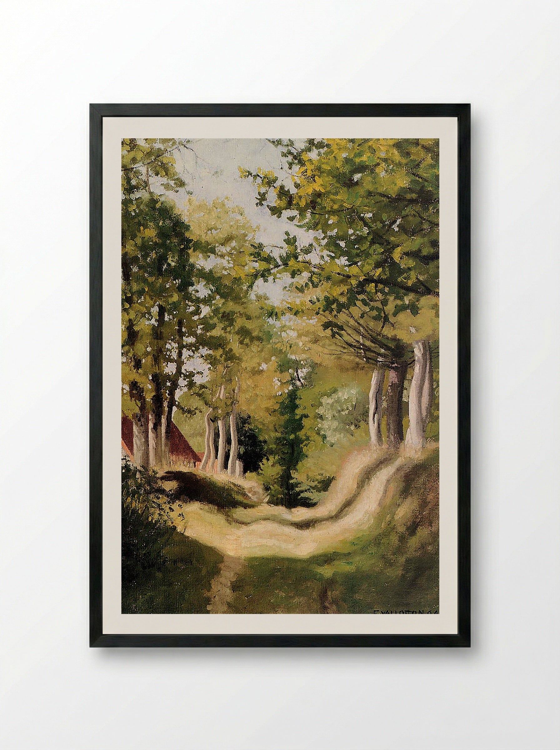 Undergrowth - Félix Vallotton - Framed Print Black