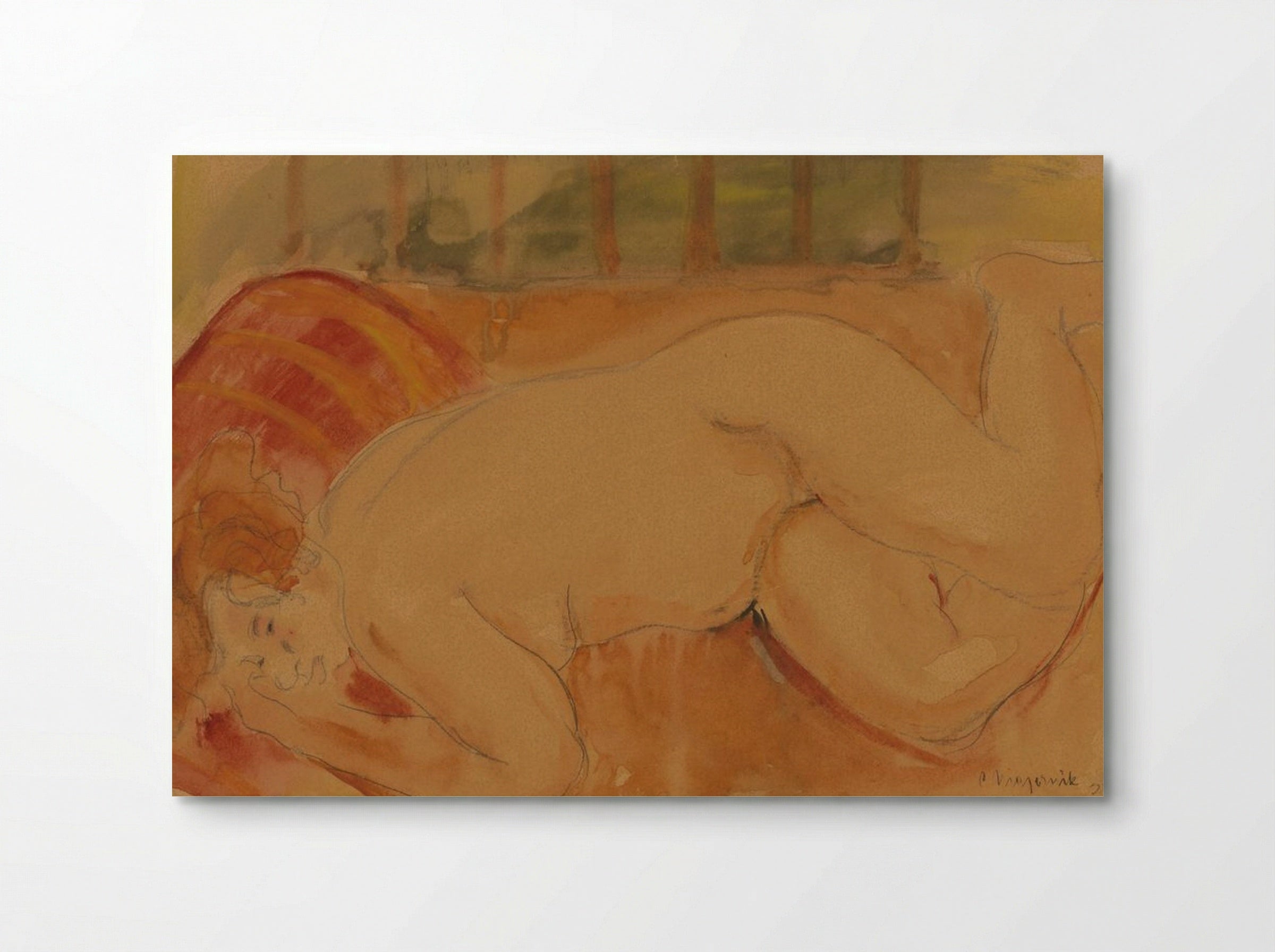 Reclining Nude - Cyprián Majerník - Poster
