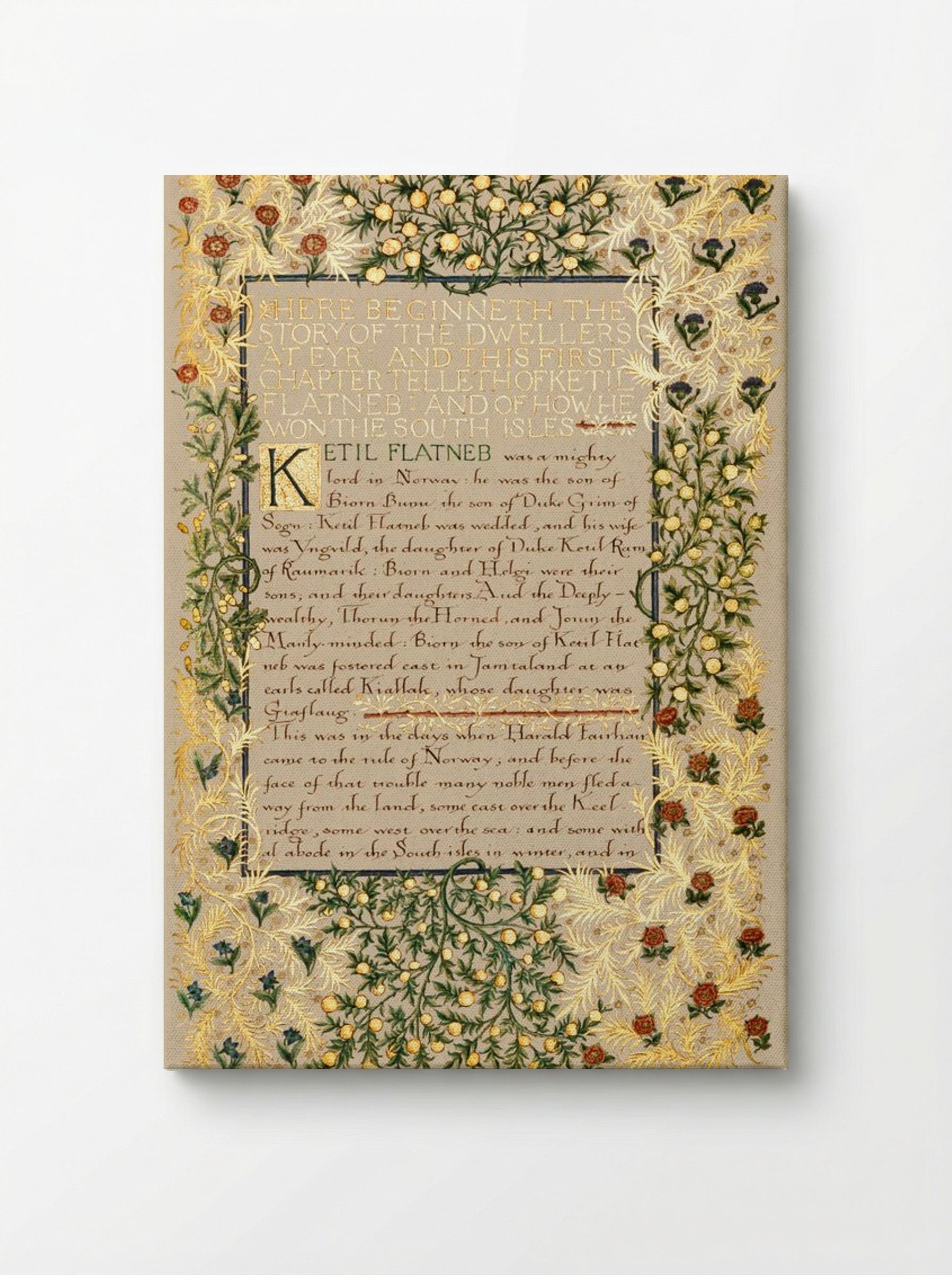 The Story of the Dwellers at Eyr - William Morris - Canvas